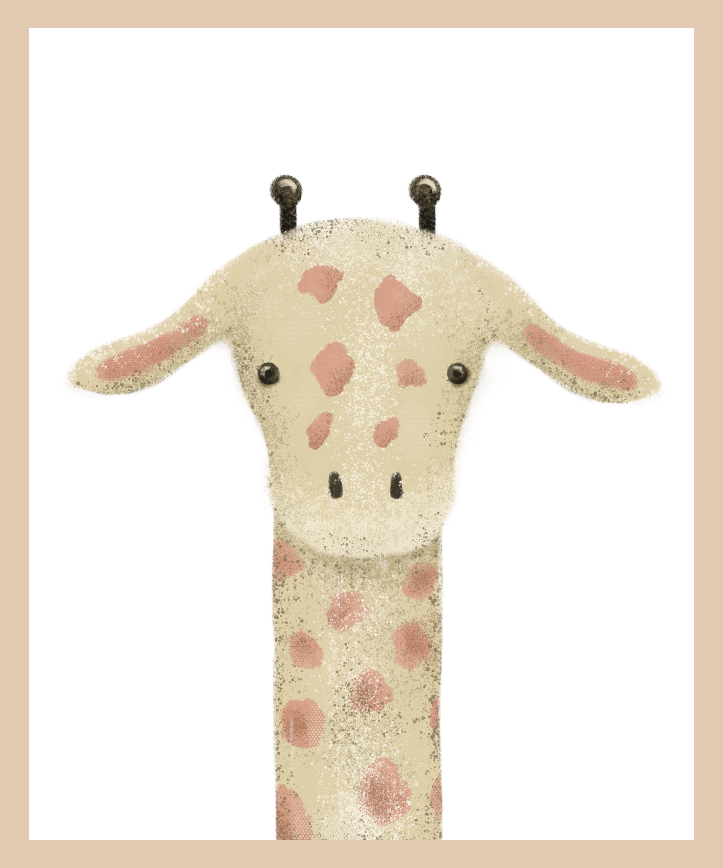 Lüttenhütt Bild mit Rahmen »oder Poster, Giraffenkopf«, Fantasy-Giraffe-Gir günstig online kaufen