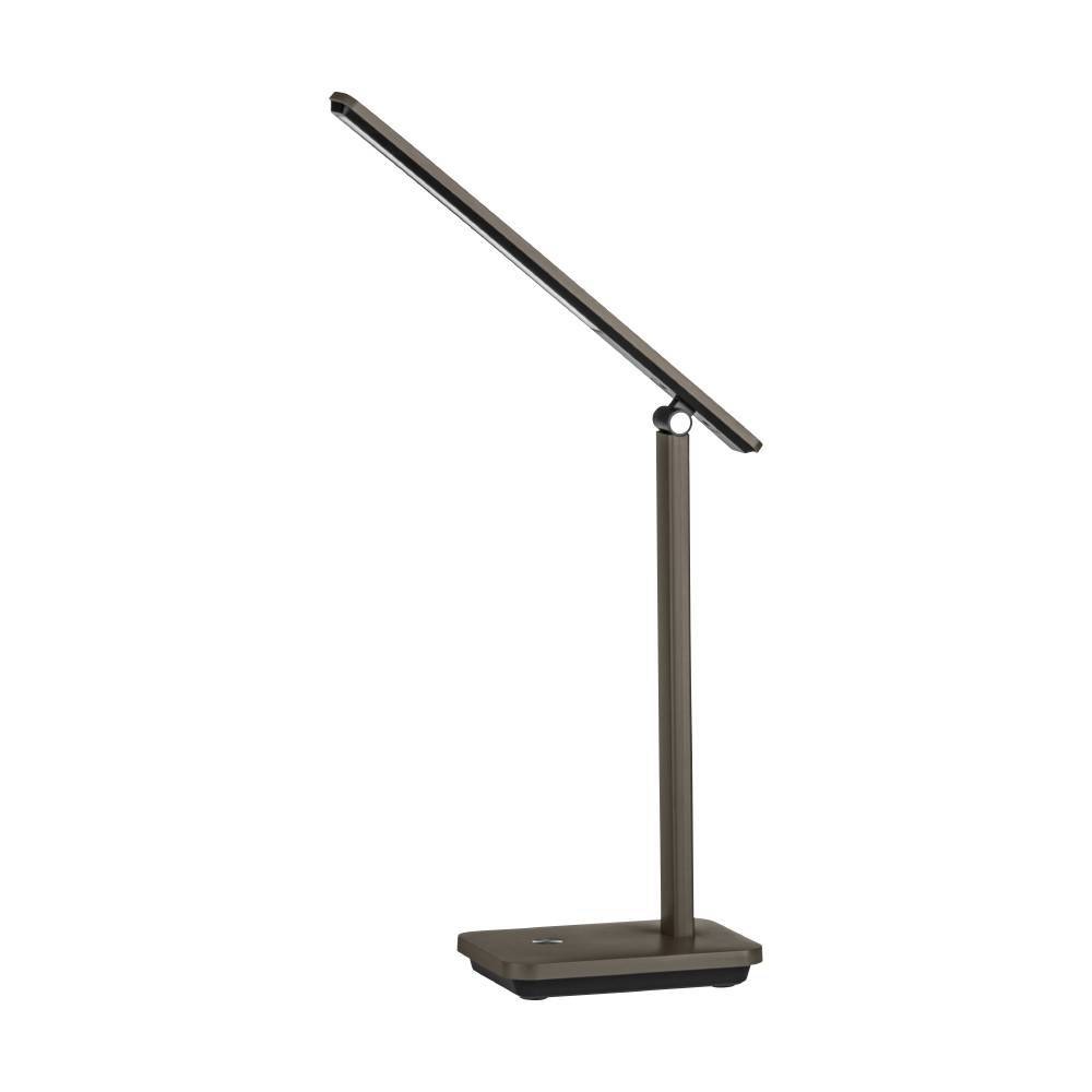 EGLO Tischleuchte »INIESTA«, 1 flammig, Leuchtmittel LED-Modul | LED fest integriert, Tischlampe touch dimmbar, USB Ladefunktion, Cappuccino und Schwarz