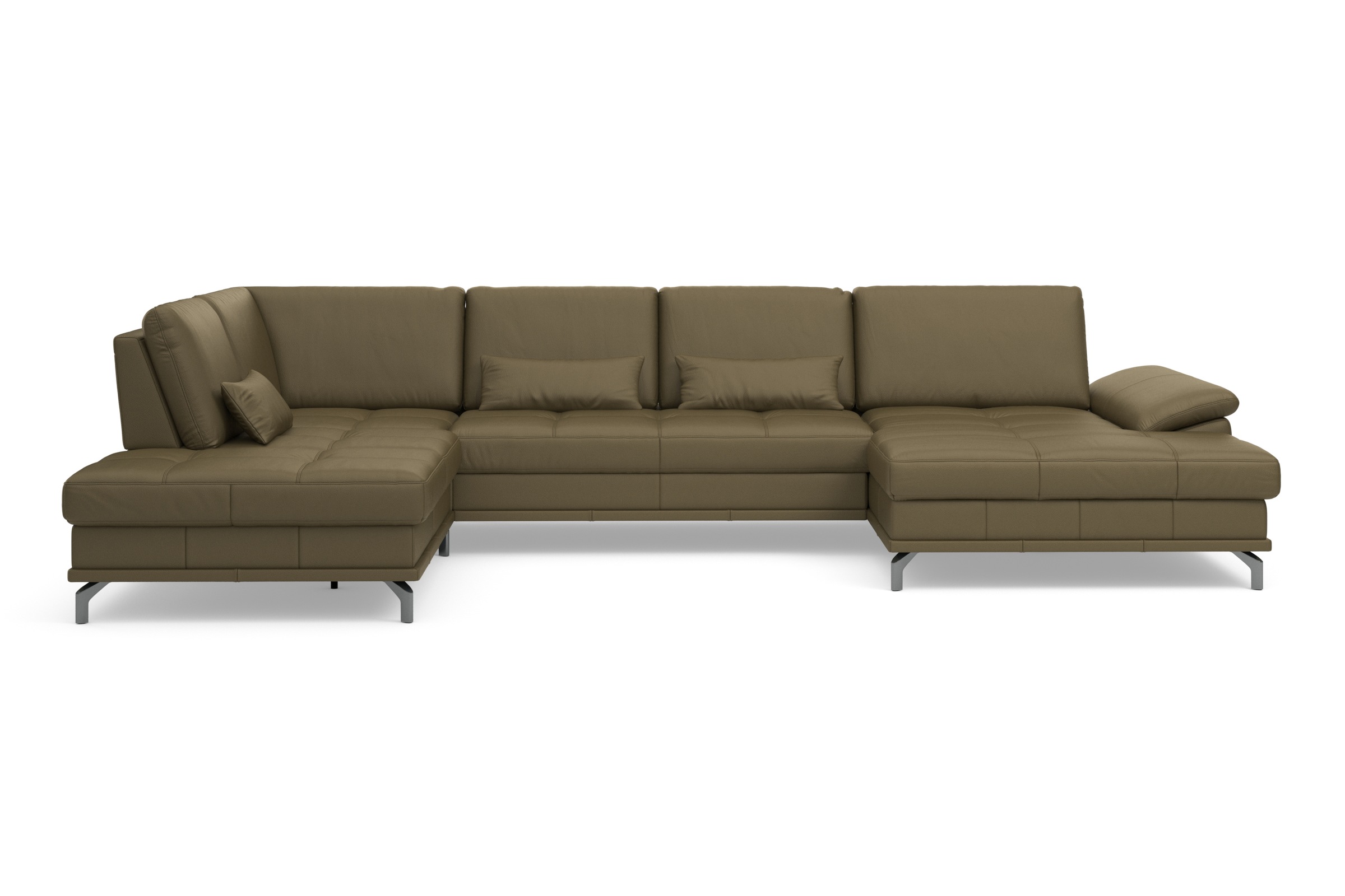 OTTO home Wohnlandschaft »Costello U-Form, B: 363 cm mit Sitztiefen-, Armte günstig online kaufen