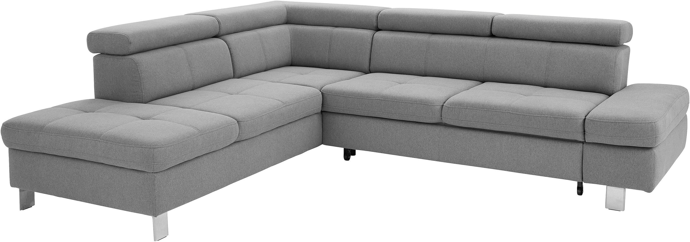 exxpo - sofa fashion Ecksofa »Fiji, L-Form«, mit Kopf- bzw. Rückenverstellung, wahlweise mit Bettfunktion