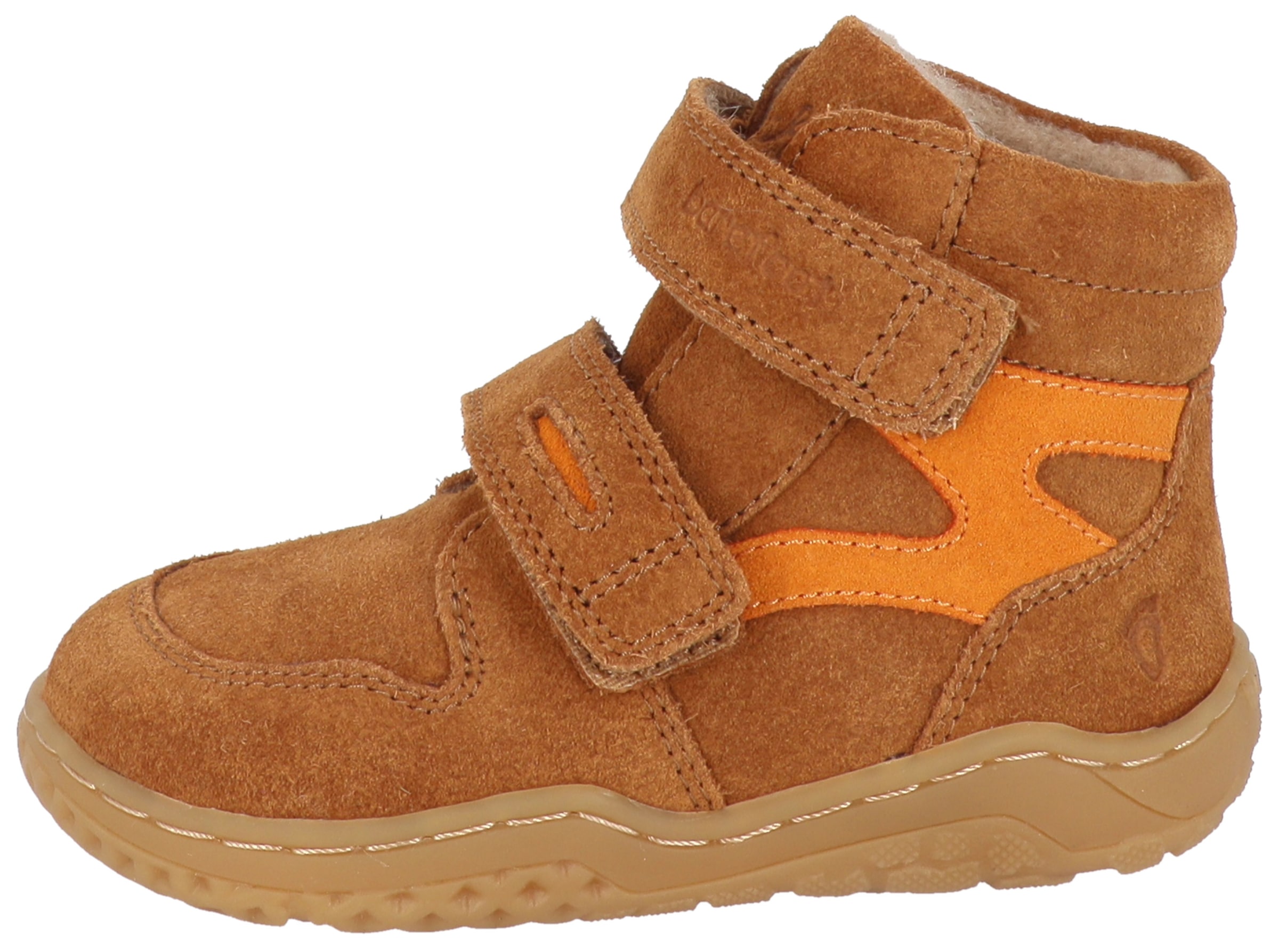 Lurchi Barfußschuh »Samu Barefoot«  Klettschuh, mit Kontrastbesatz, Größenschablone zum Download