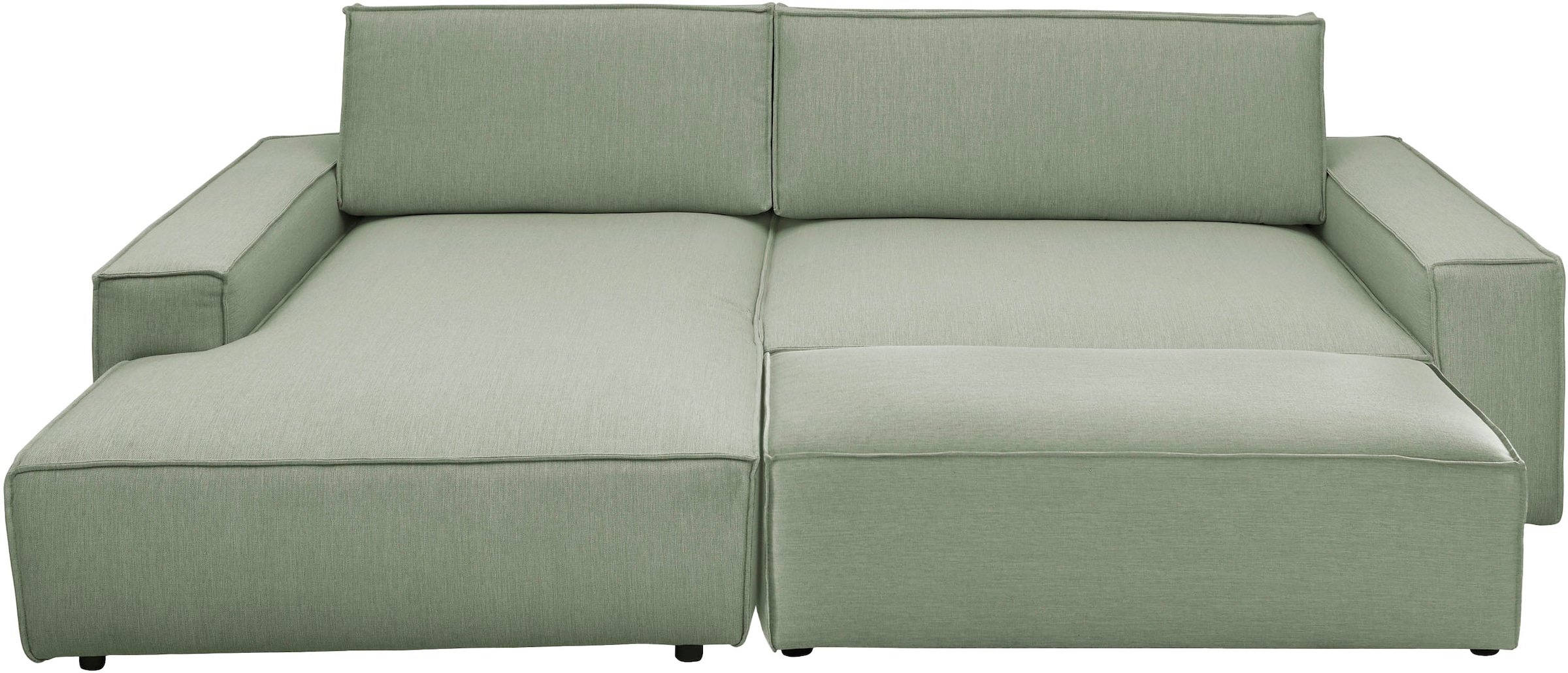 Home affaire Polsterecke »NEU: SHERWOOD XXL tief, L-Form mit Schlaffunktion, Big-Sofa mit Hocker«, (Set, 2 St.), stellbar zum Schlafsofa (Krokodilverbinder), Cord, Leinenoptik