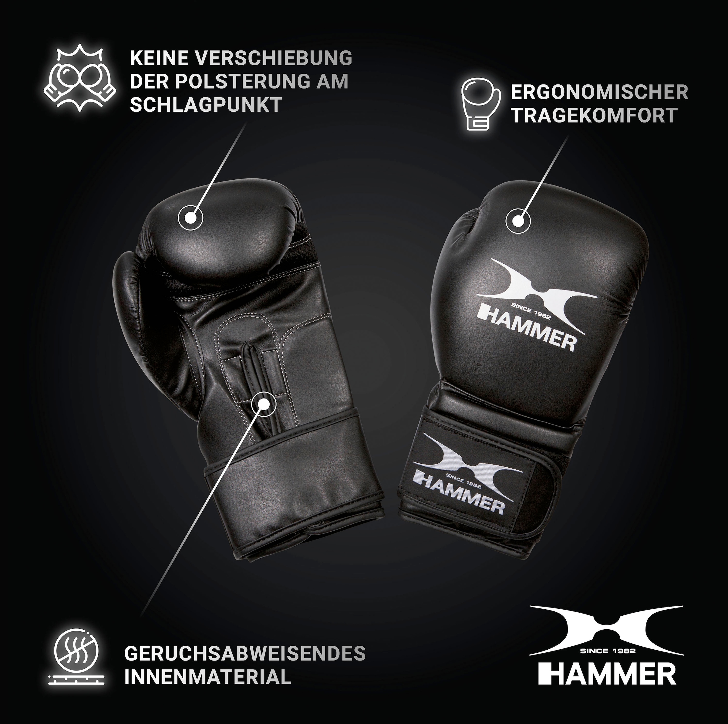 Hammer Boxsack »Sparring Professional«, (Set, mit Trainings-DVD-mit Boxhandschuhen-mit Sprungseil-mit Haken)
