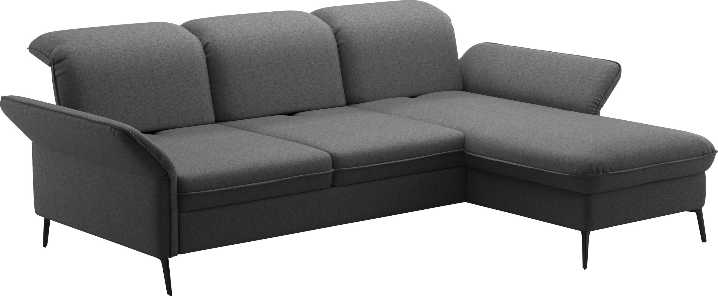 sit&more Ecksofa »Emely, inkl. Sitztiefenverstellung«, wahlweise mit Bettfunktion,Bettkasten,Kopf- & Armteilverstellung