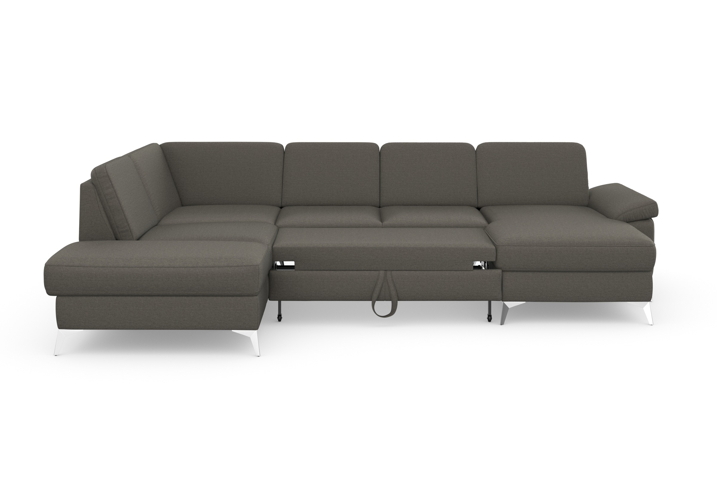 sit&more Wohnlandschaft »Padua U-Form«, inklusive Sitztiefenverstellung, Armteilfunktion und Federkern