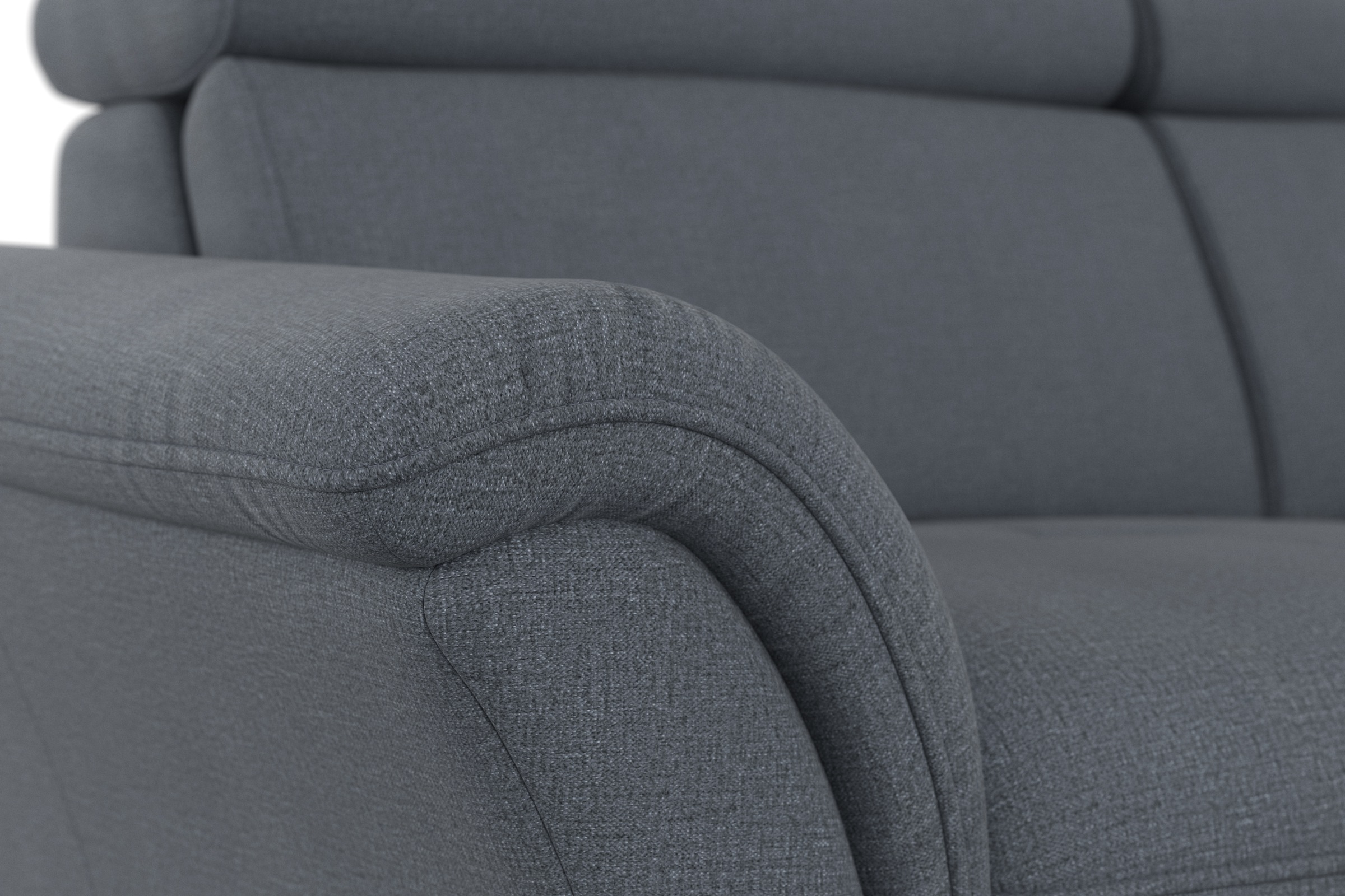 Home affaire Ecksofa »Lindgren L-Form«, wahlweise mit Bett mit klappbaren Rollen, Kasten und Kopfverstellung