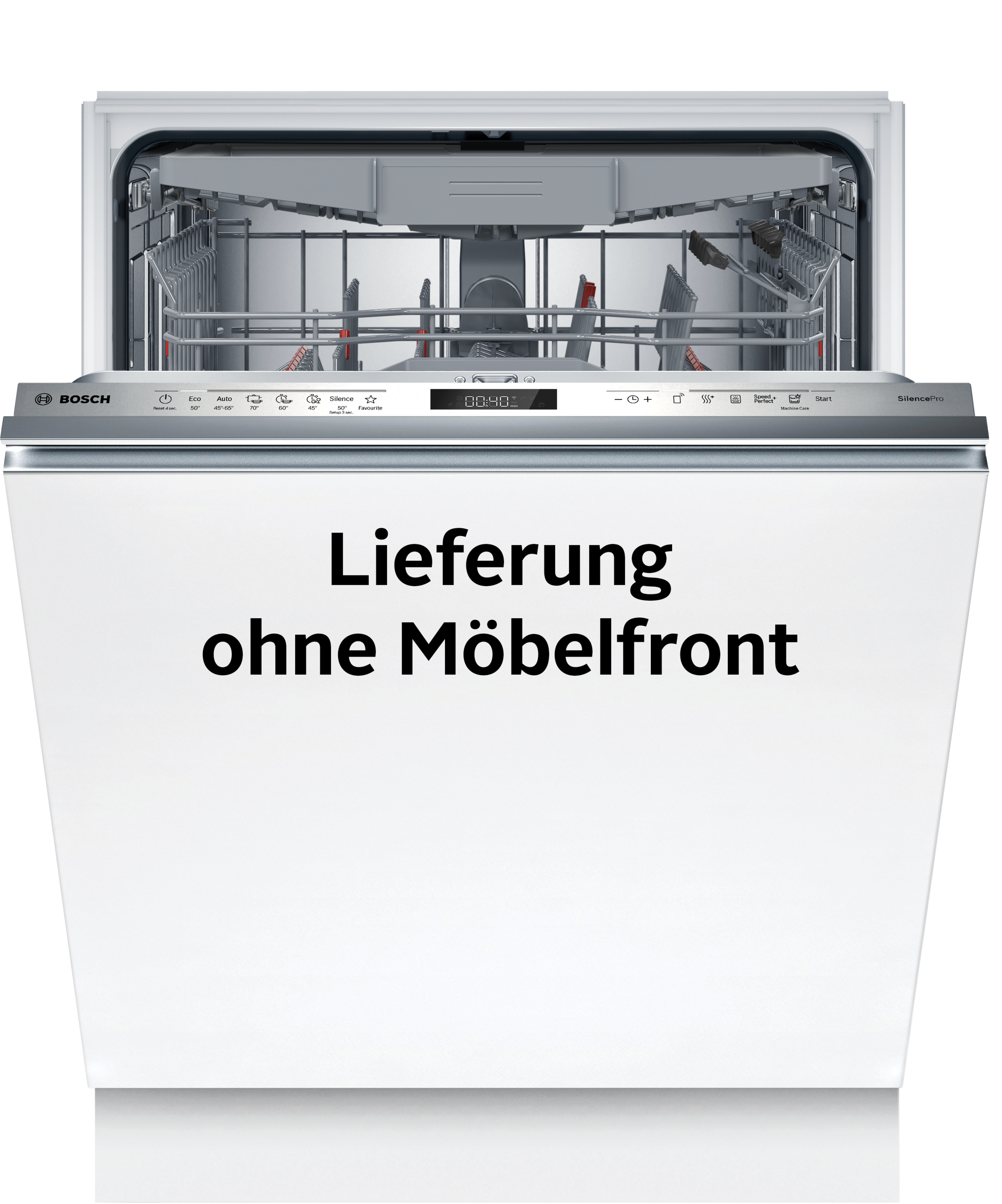 BOSCH vollintegrierbarer Geschirrspüler Serie 6 »SMD6ECX18E« 14 tlg. Maßgedecke Optimiertes Trocknen durch automatische Türöffnung und extrem leise
