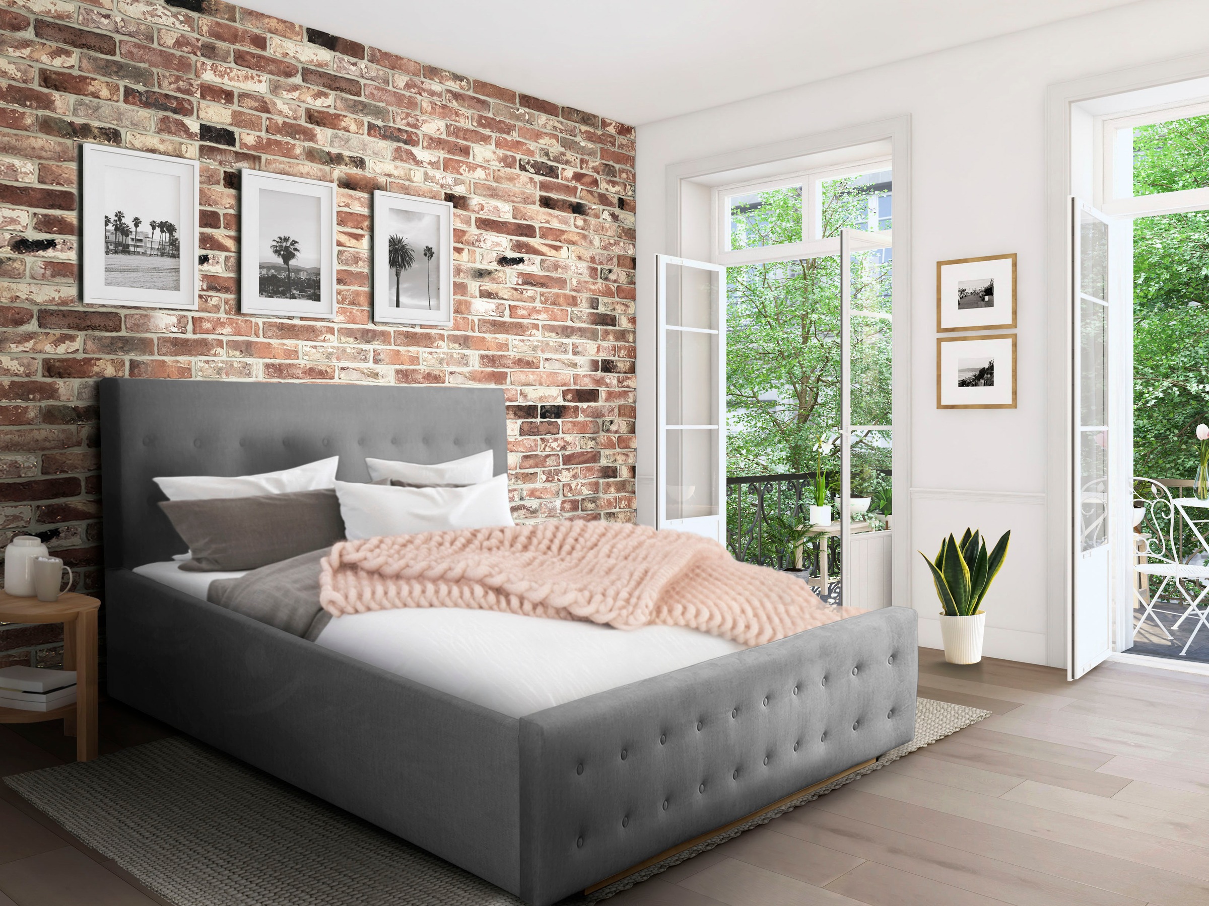 Home affaire Polsterbett "Vaine" in 5 Breiten, auch in Länge 220 cm, incl. günstig online kaufen