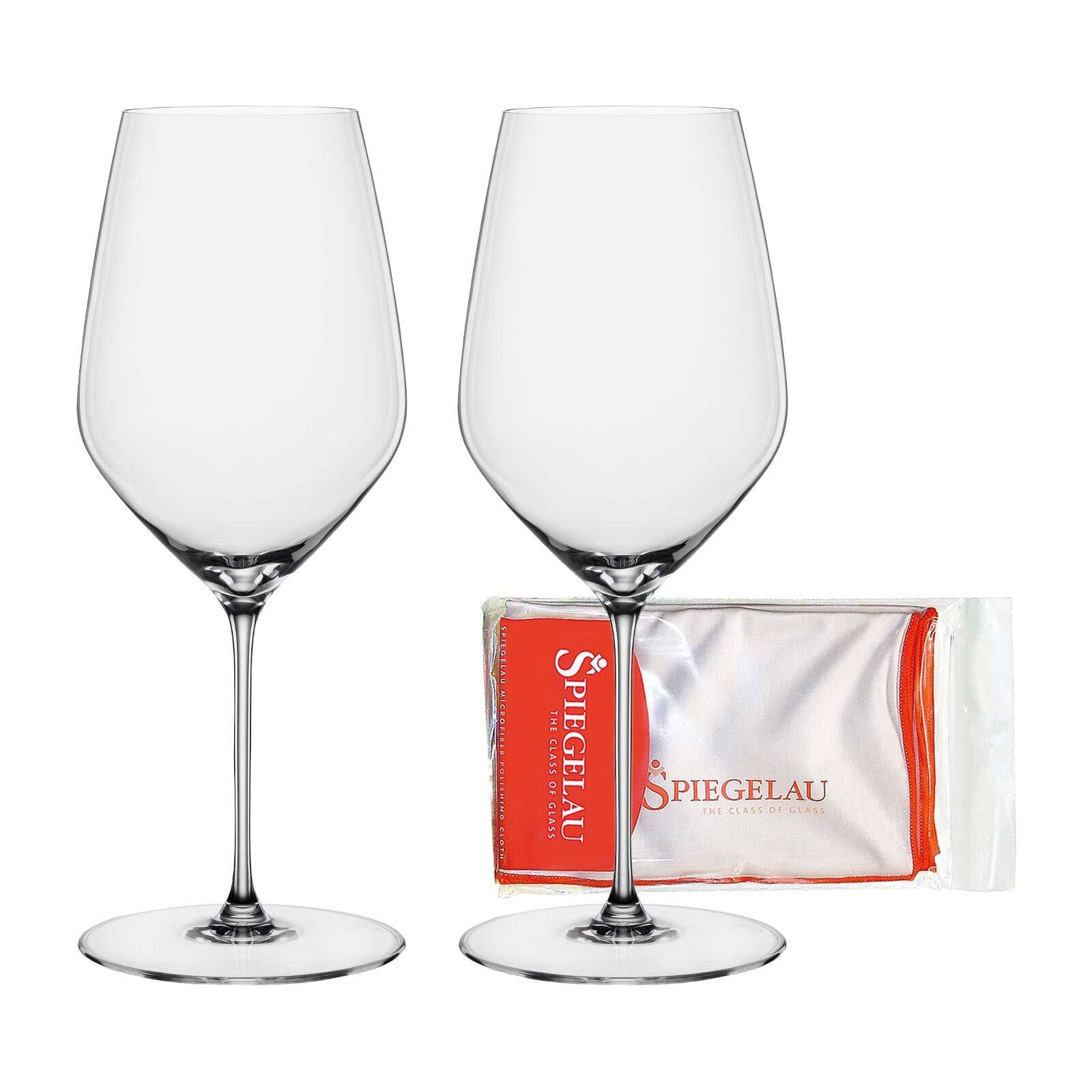 SPIEGELAU Rotweinglas »Bordeauxgläser + Poliertuch Hi-Lite 650 ml 2er Set t günstig online kaufen