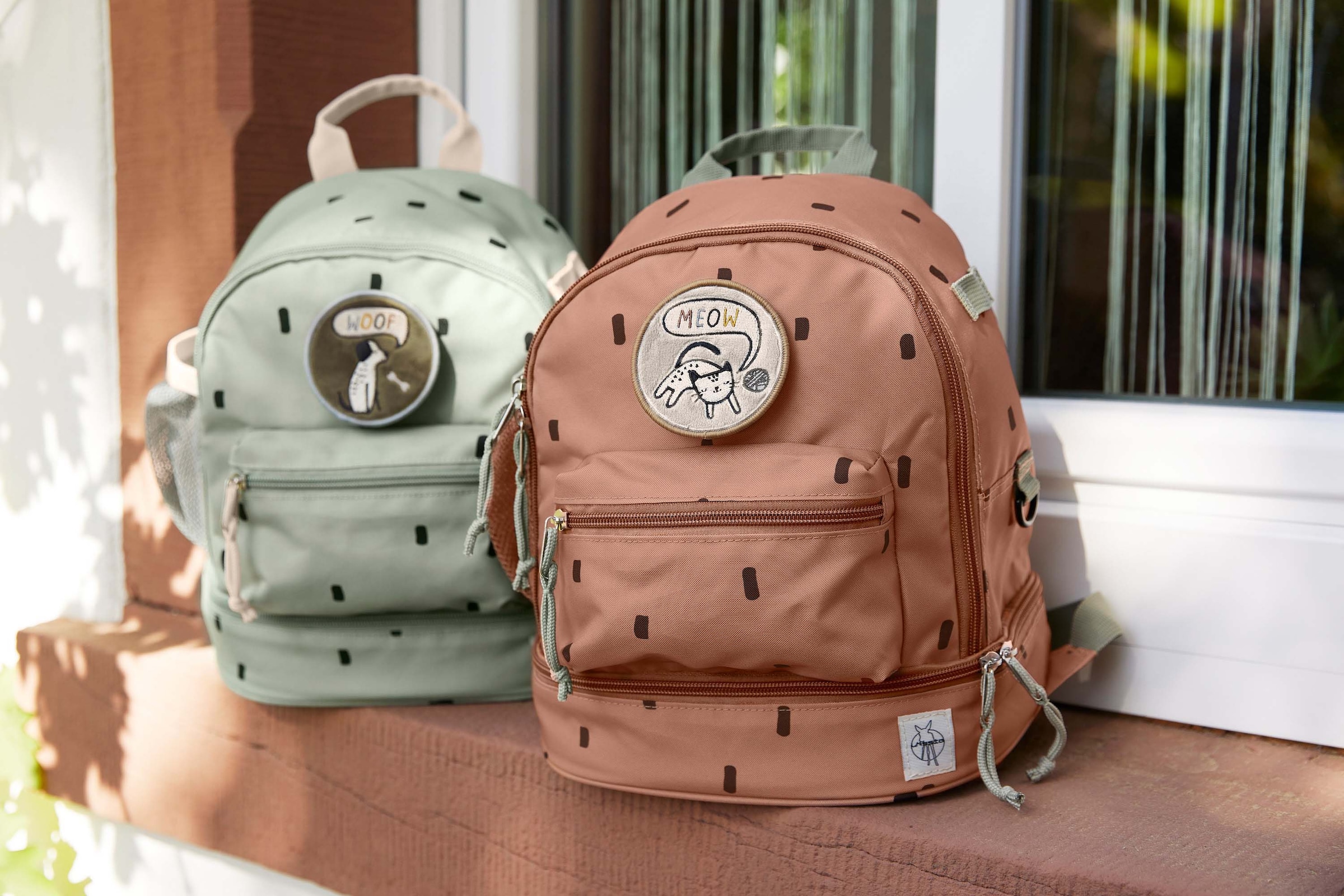 LÄSSIG Kinderrucksack »Happy Prints, Mini Backpack, Caramel«