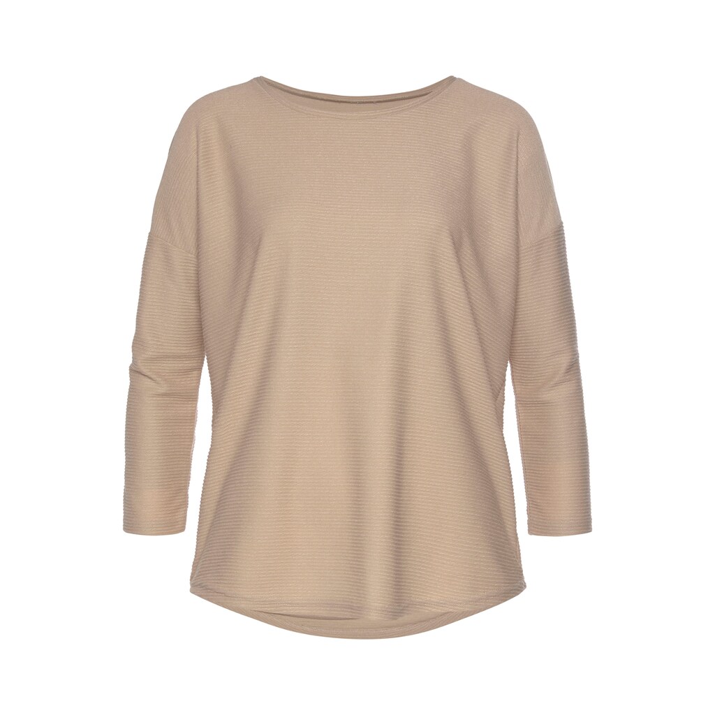Vivance 3/4-Arm-Shirt, aus strukturierter Qualität