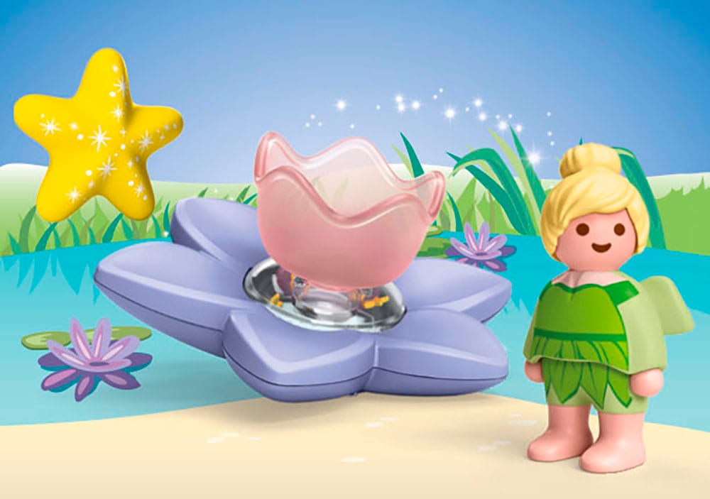 Playmobil® Konstruktions-Spielset »Tinkerbells magische Feen-Schwimmblume (71772), JUNIOR & Disney«, (4 St.), Made in Europe