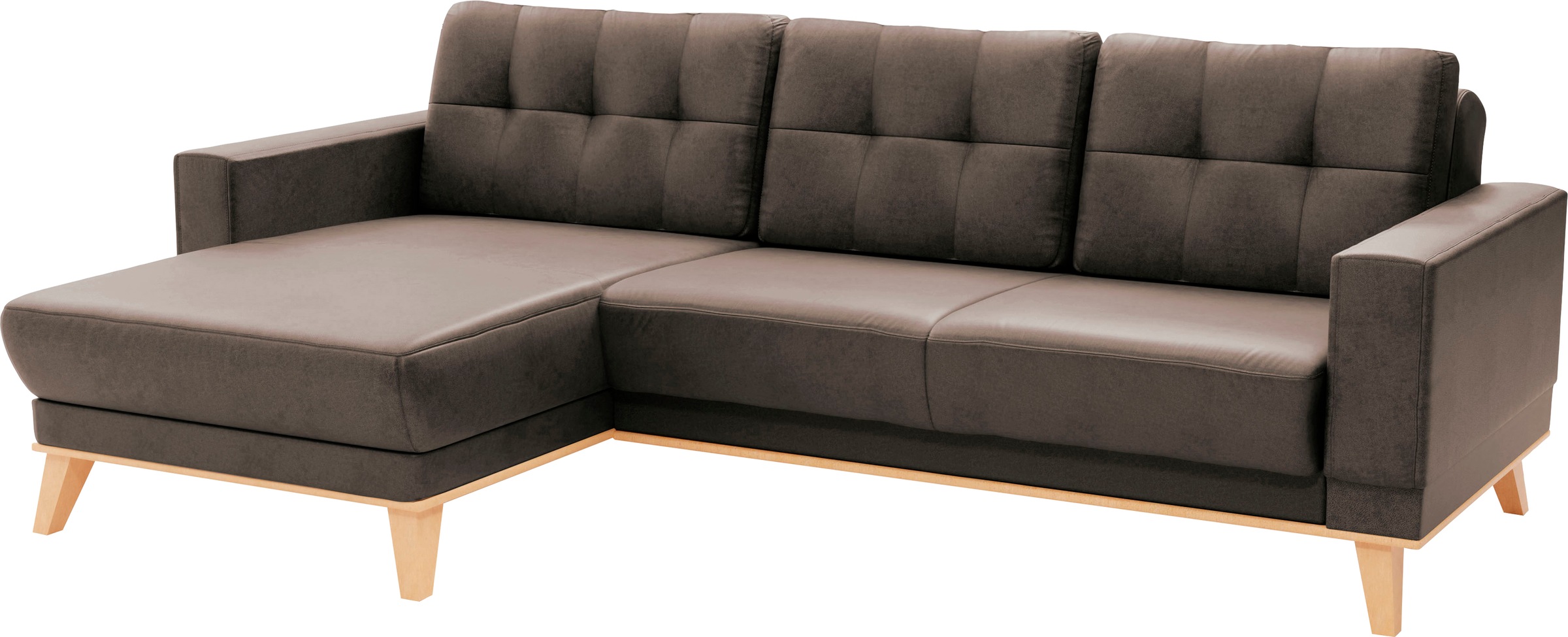 sit&more Ecksofa »Lavida L-Form«, wahlweise mit Kippfunktion und Bettkasten