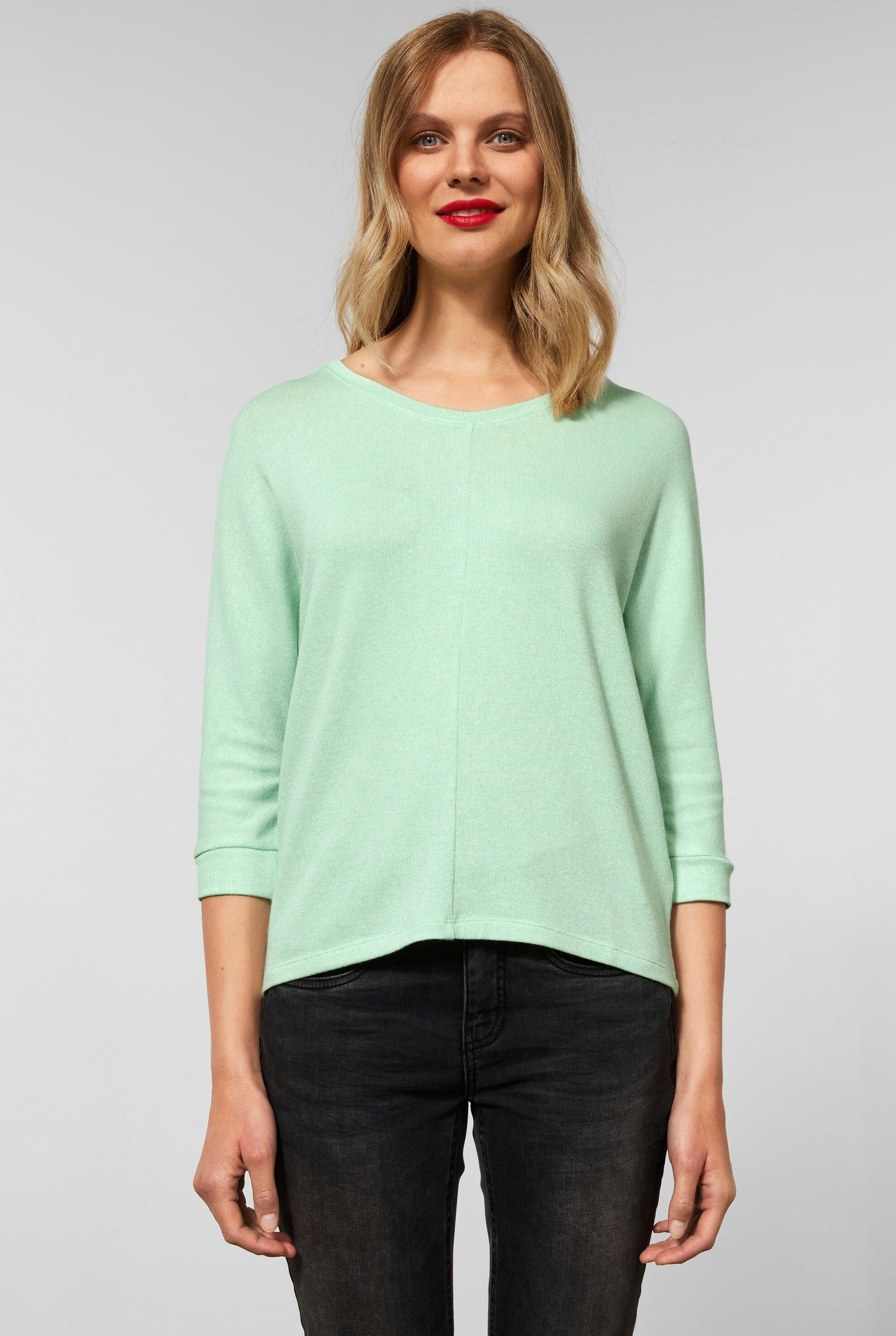 online bestellen Melange-Optik »Style Ellen«, STREET ONE in 3/4-Arm-Shirt