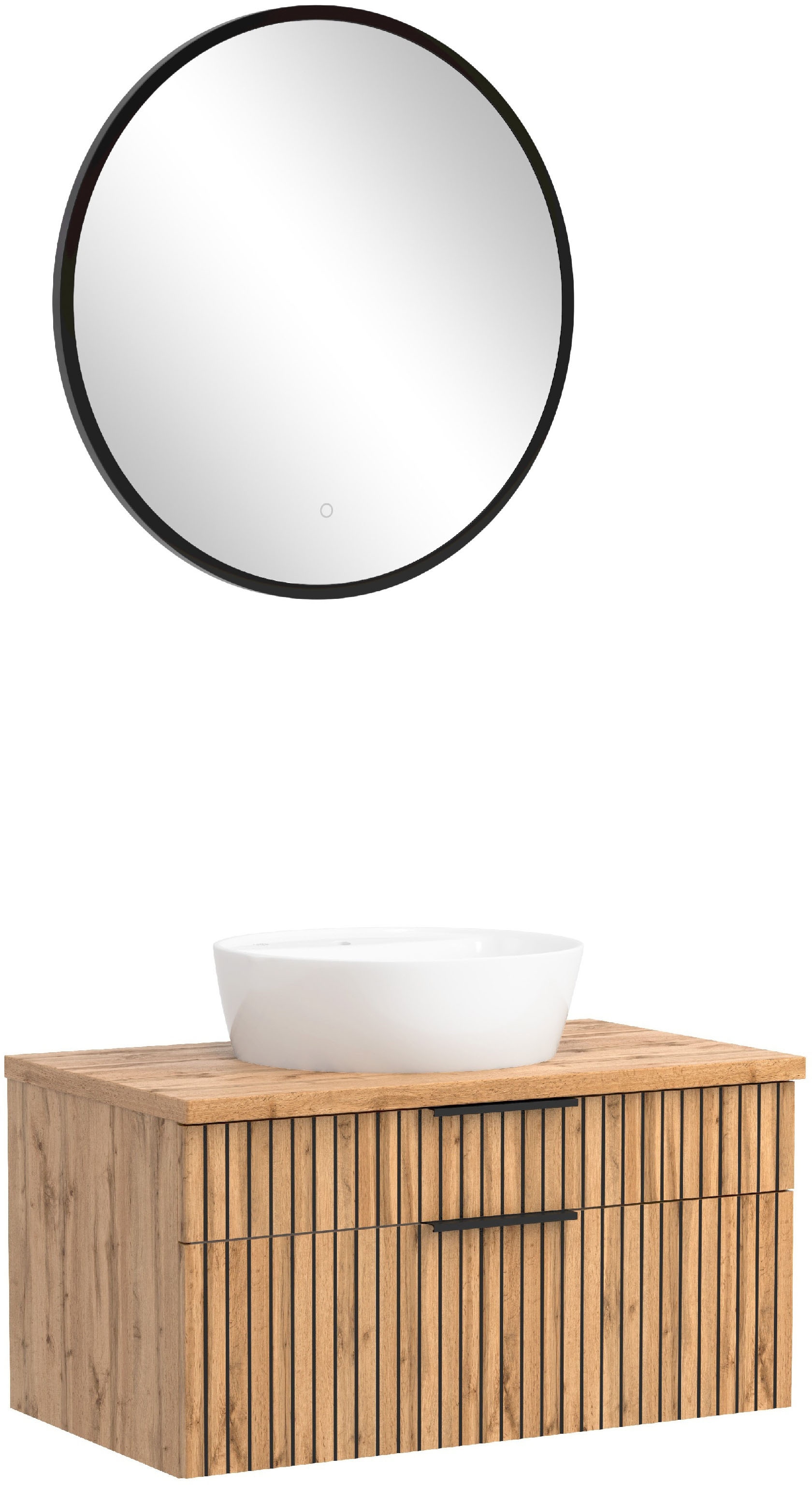 welltime Badmöbel-Set »Welltime, Carlton Waschtisch-Set, 80 oder 120 cm, ge günstig online kaufen
