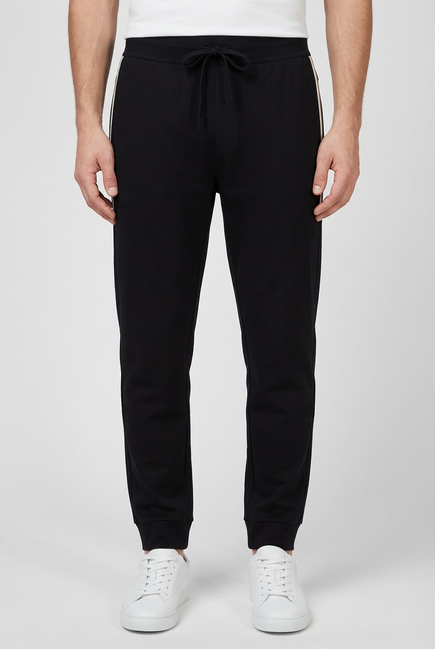 BOSS Jogginghose »Authentic«  aus Baumwoll-Terry mit Streifen und Logo