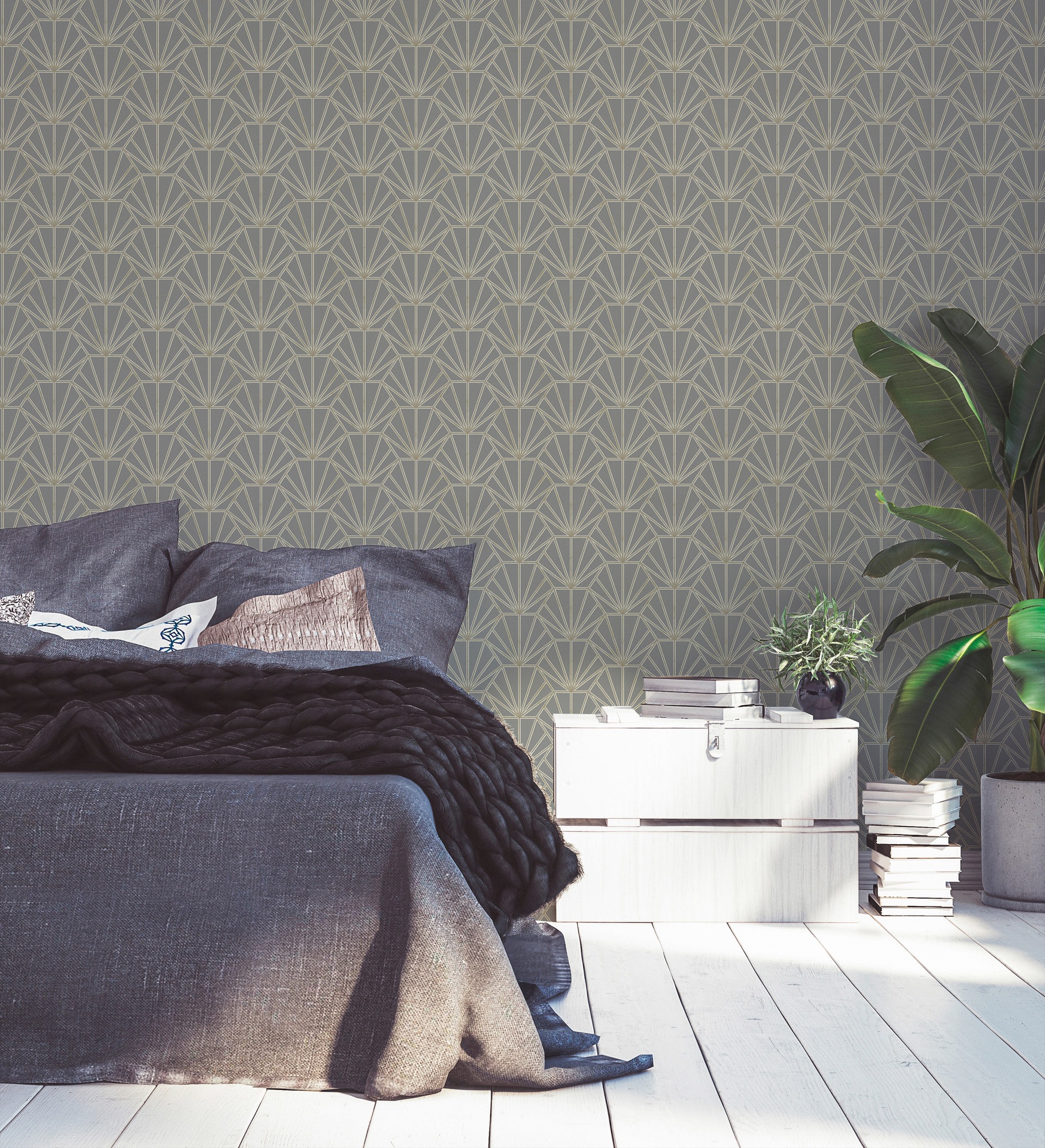 Daniel Hechter Vliestapete, grafisch-geometrisch-gemustert, Designertapete Tapete Geometrisch Tapeten Wohnzimmer Schlafzimmer Flur