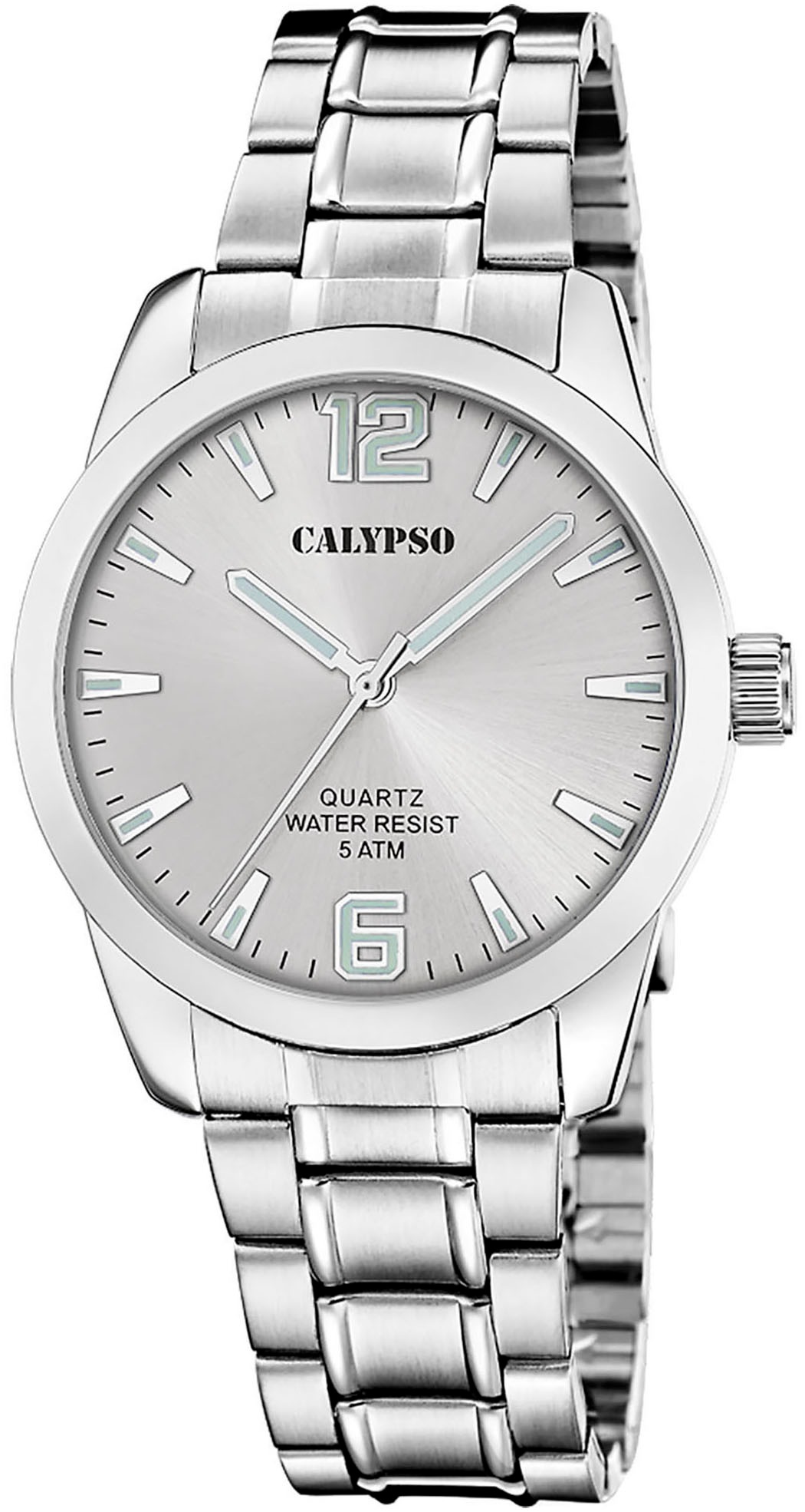 CALYPSO WATCHES Quarzuhr »Basic« Armbanduhr, Herrenuhr, Edelstahlarmband, analog