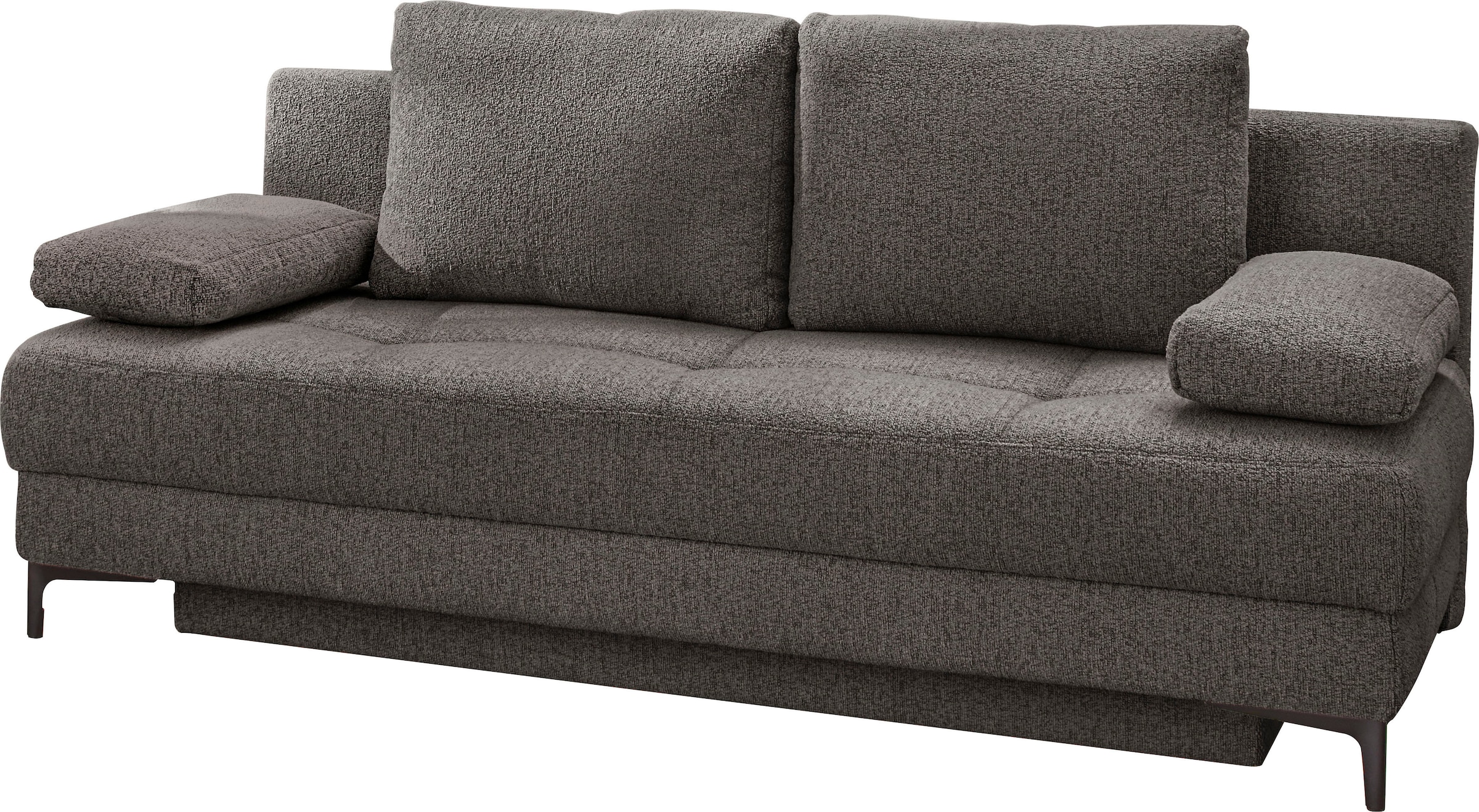 Jockenhöfer Gruppe Schlafsofa »Felix, B: 205 cm, Liegefl. 155x201 cm, Dauerschlafsofa, inkl. Topper« inklusive Bettfunktion und Bettkasten, Federkernpolsterung