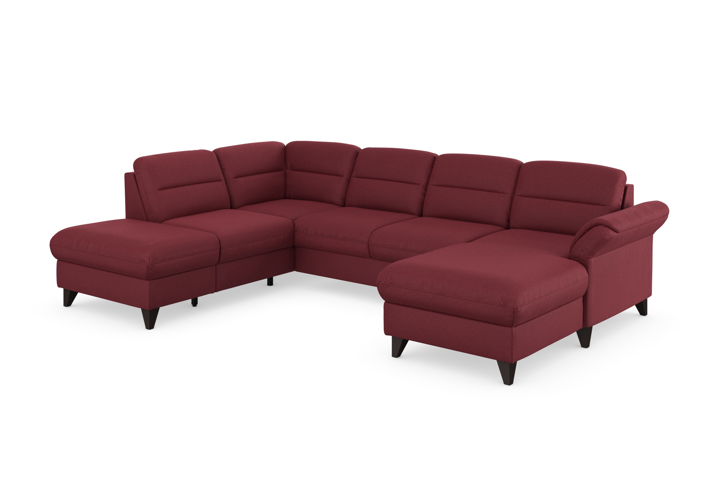 sit&more Wohnlandschaft »Mellum U-Form«, Federkern, wahlweise mit Bettfunktion, Stauraum und Armteilfunktion