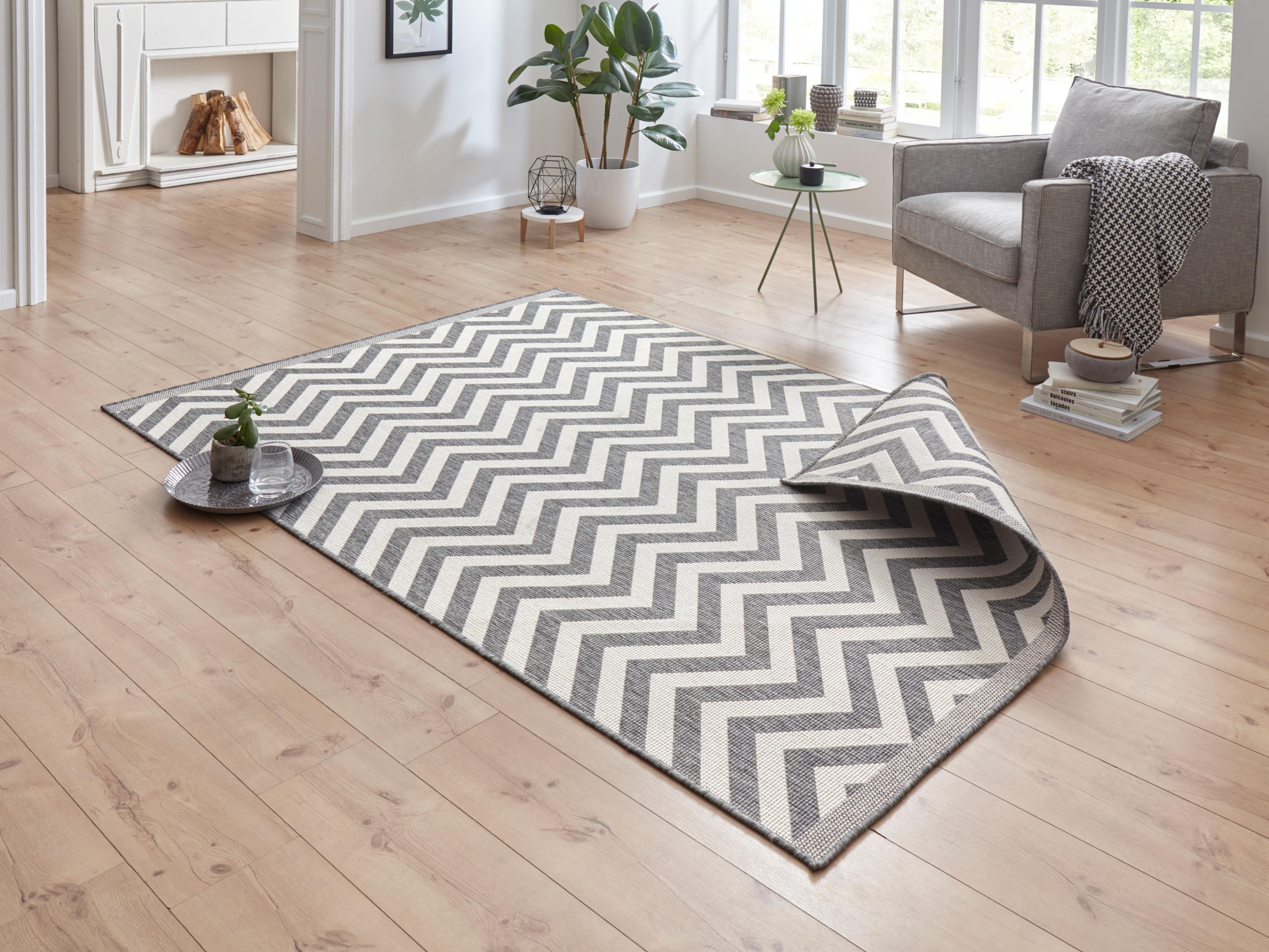 NORTHRUGS Teppich »Palma Wendeteppich«, rechteckig, 5 mm Höhe, In-& Outdoor günstig online kaufen