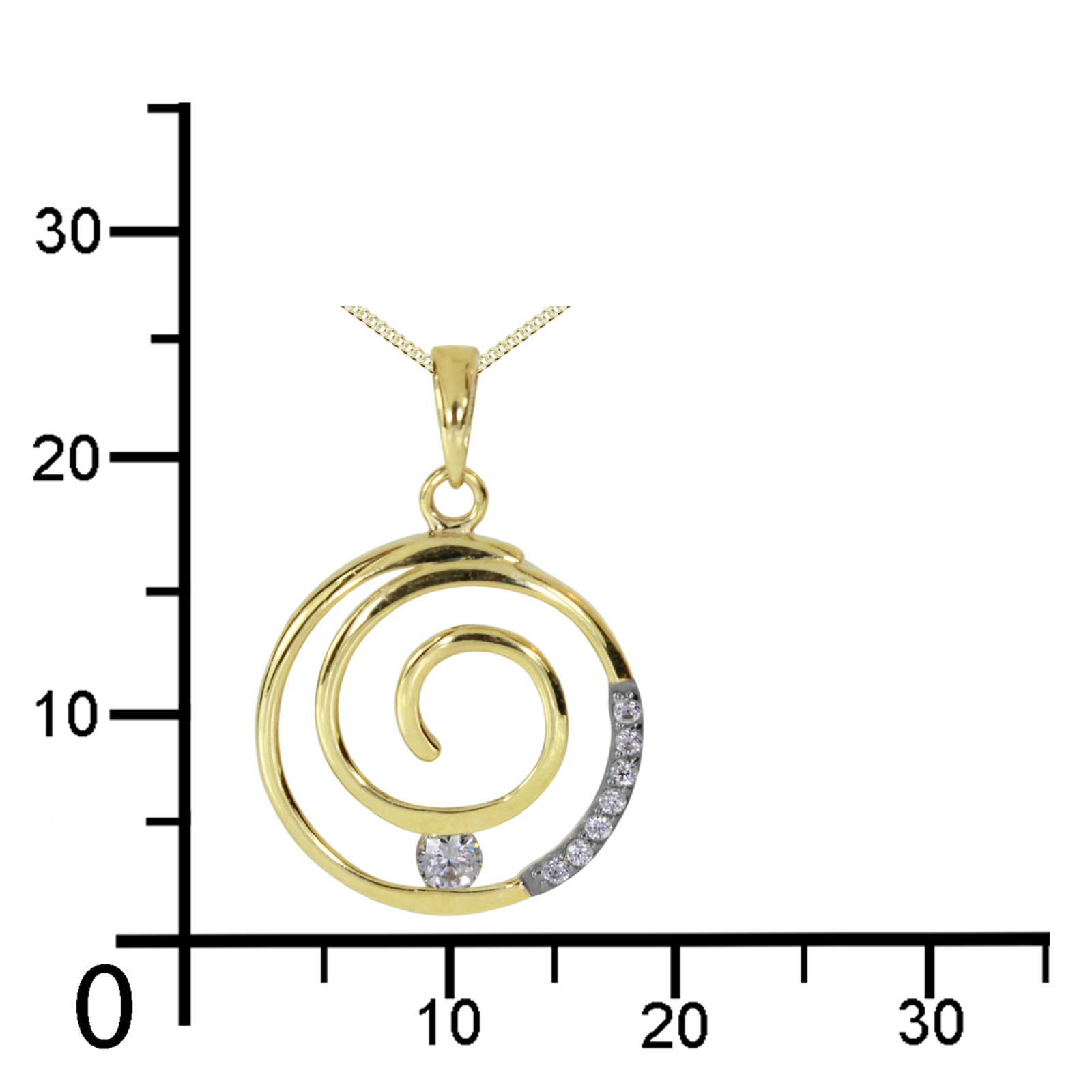 OSTSEE-SCHMUCK Kette mit Anhänger »Ostsee-Schmuck Kette mit Anhänger Spirale«, (2 tlg.)