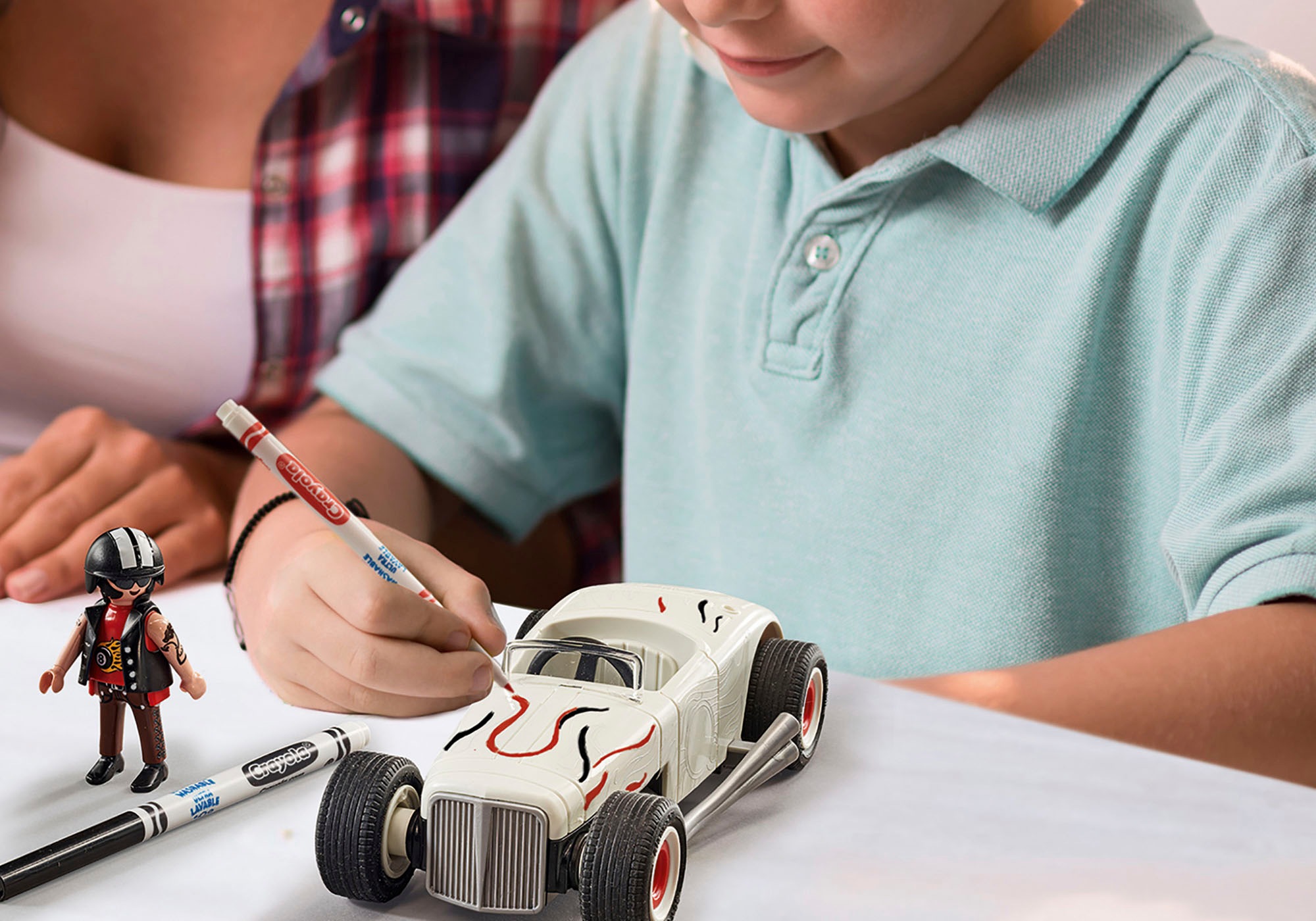 Playmobil® Konstruktions-Spielset »Rennauto (71376), Color«, (20 St.), zum individuellem Gestalten