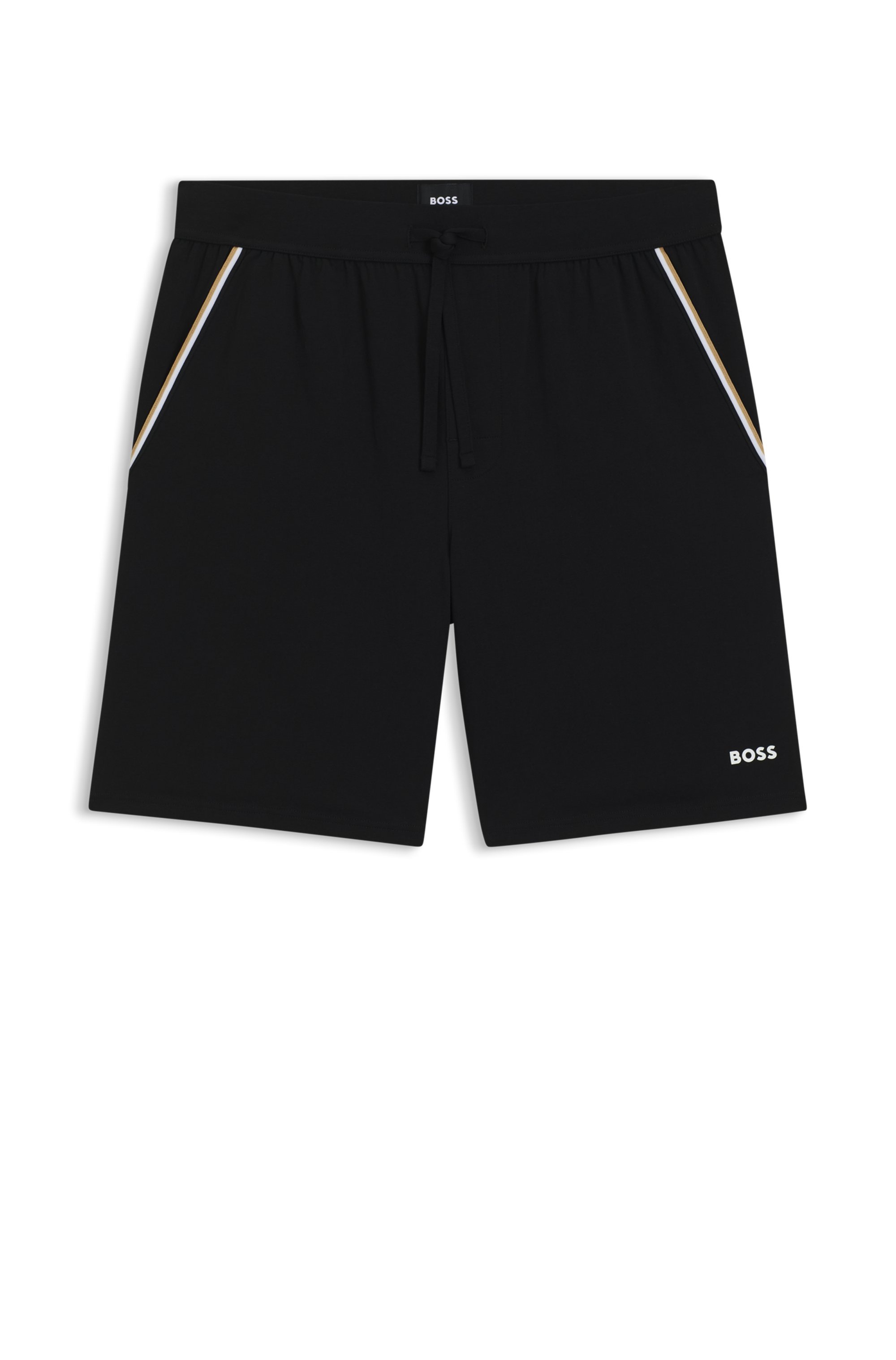 BOSS Pyjamashorts »Unique«, aus elastischer Baumwolle mit Tape-Details