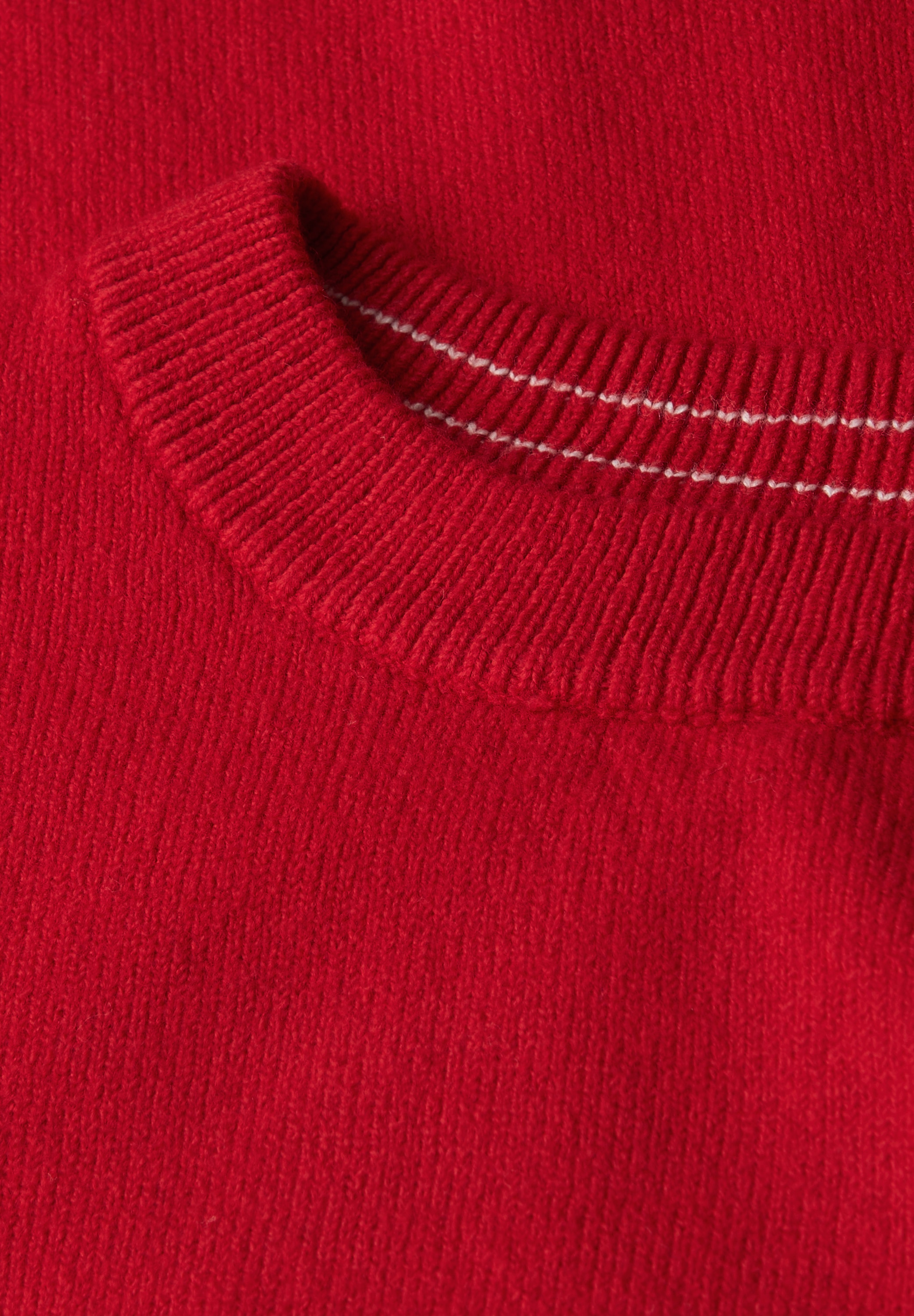 STREET ONE Rundhalspullover mit Rippbündchen