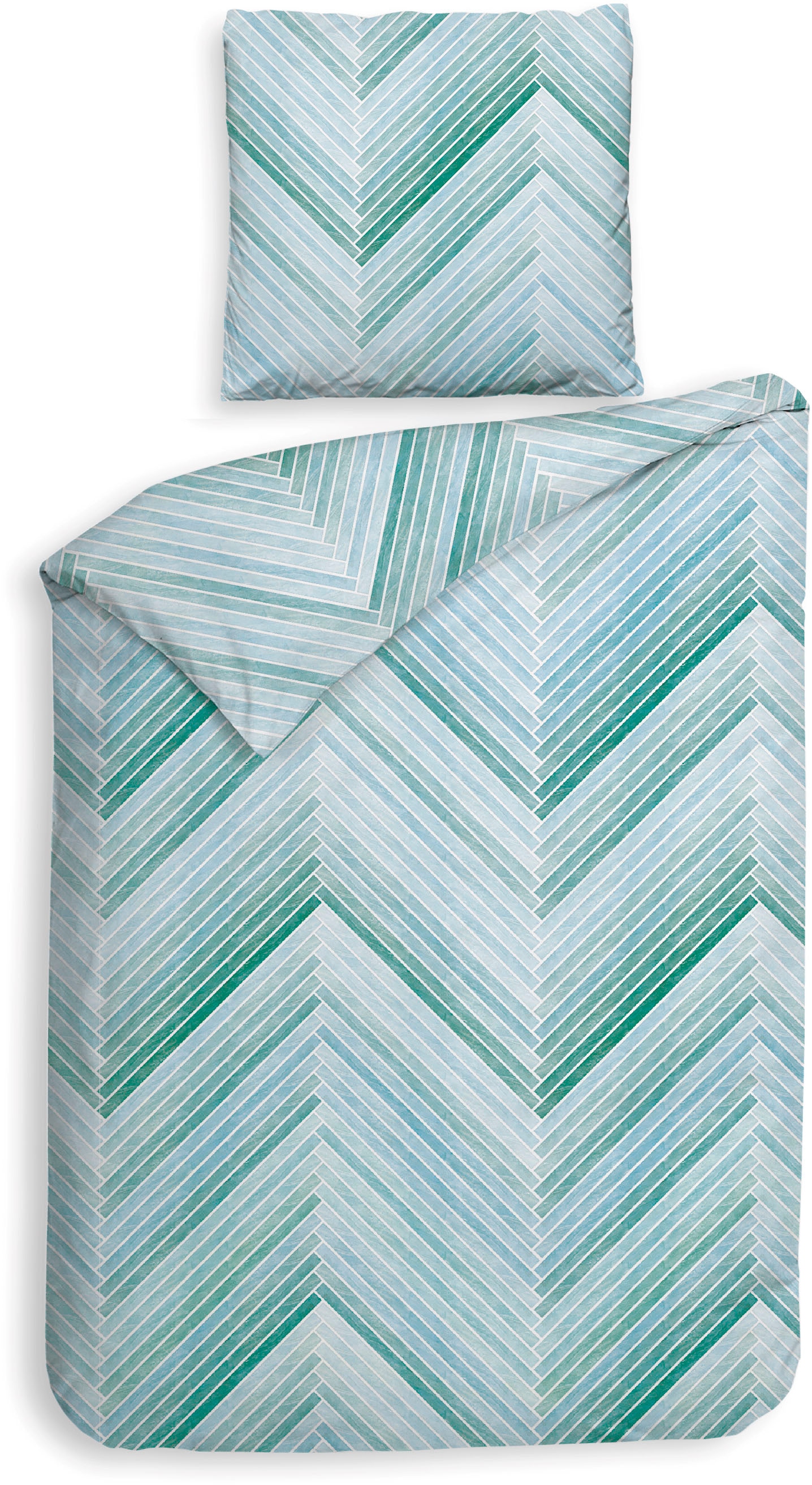 Heckett & Lane Bettwäsche »Vita« 2 tlg. Streifen Design, 100% Baumwolle ab günstig online kaufen