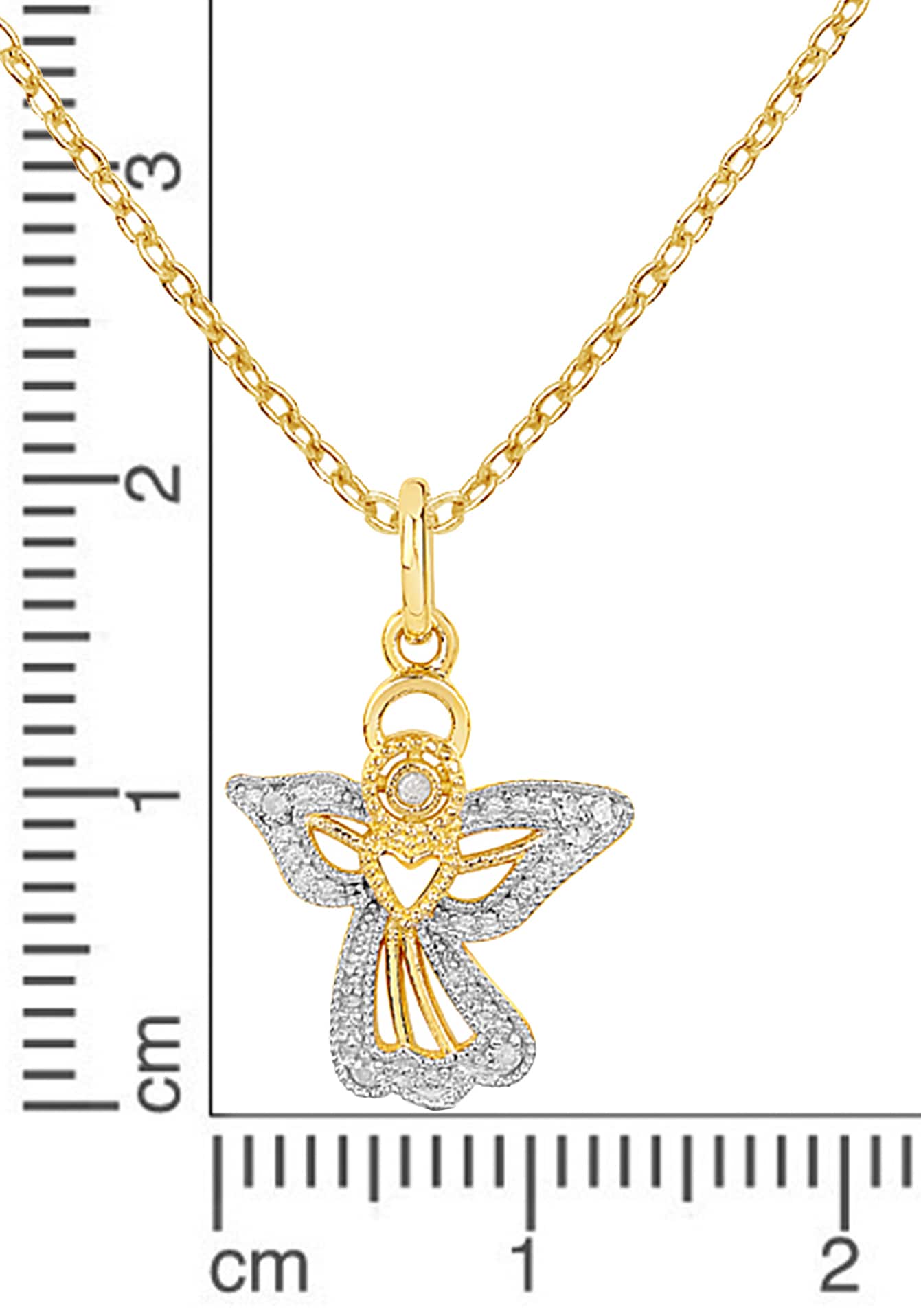 Firetti Kette mit Anhänger »Schmuck Geschenk, Engel«, mit Diamanten