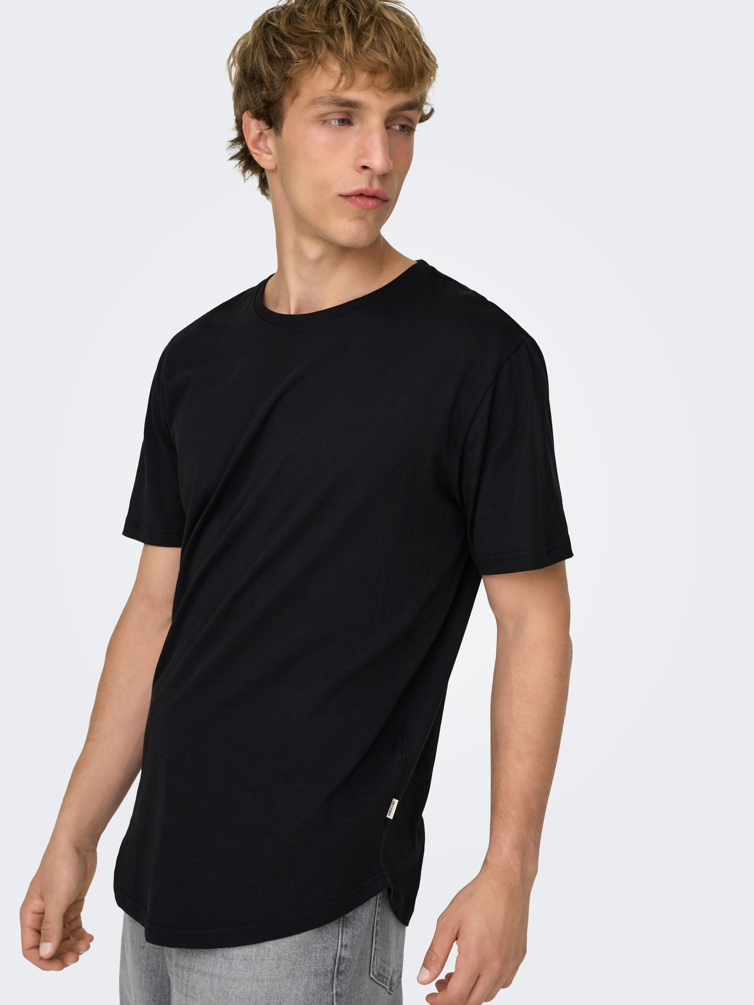 ONLY & SONS Rundhalsshirt »ONSMATT LONGY SS TEE 3-PACK« Packung, 3 Stk.