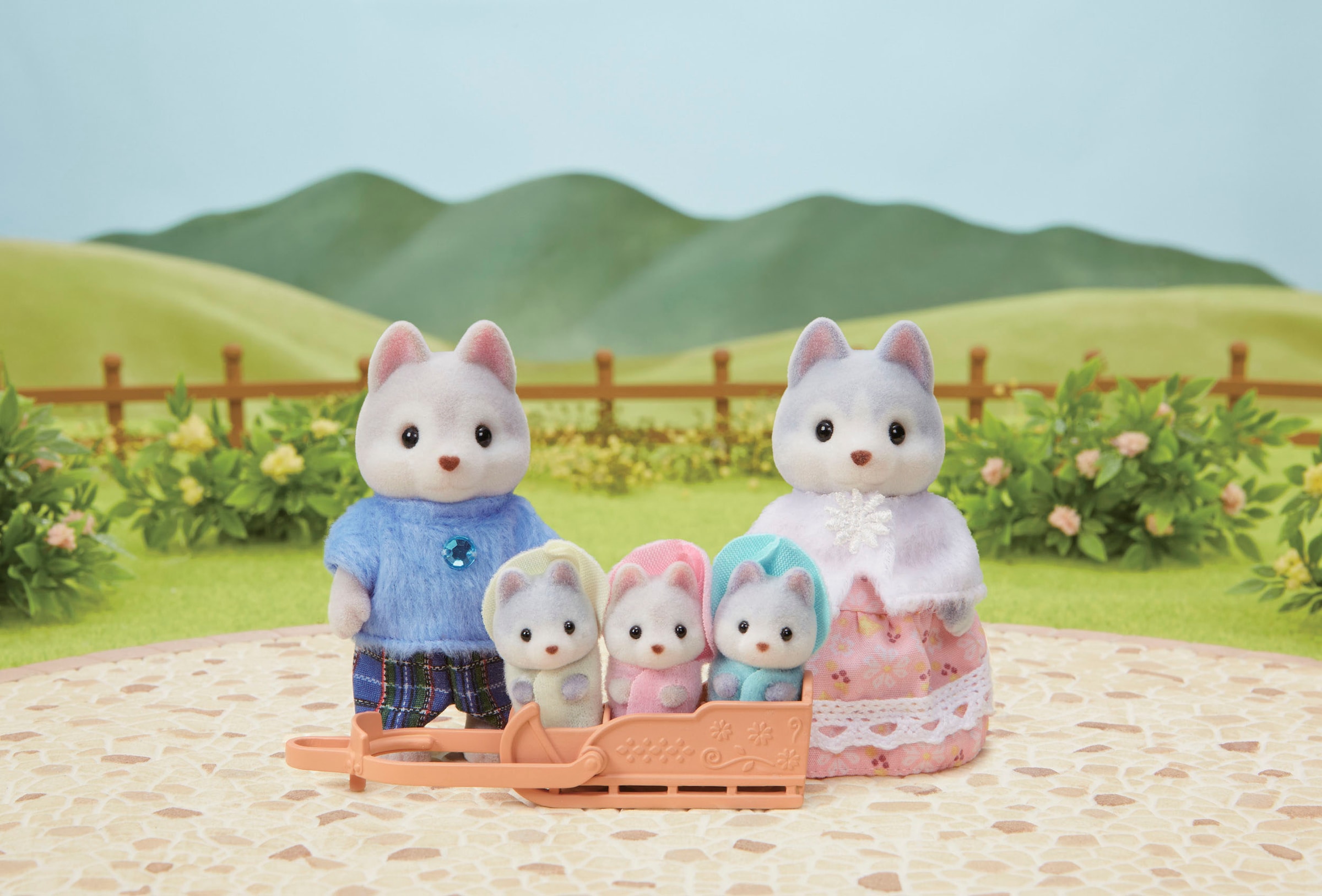 Sylvanian Families Spielfigur »Spielset Husky Familie (5636)«
