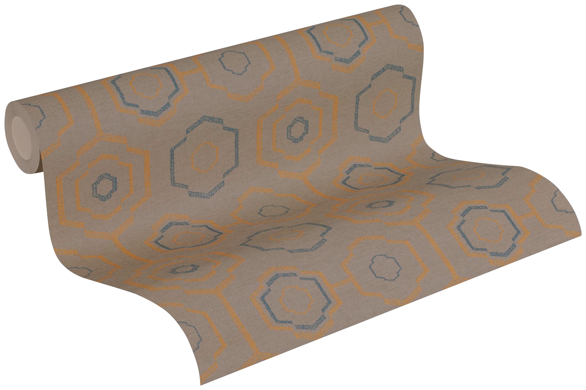 A.S. Création Vliestapete »Ethnic Origin geometrisch grafisch« gemustert | geometrisch | grafisch leicht strukturiert Tapete Geometrisch Tapeten Wohnzimmer Schlafzimmer Küche lau Design