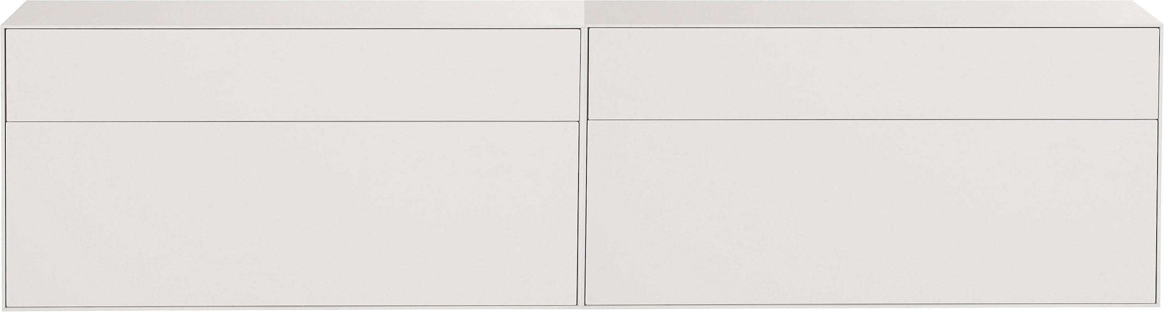 LeGer Home by Lena Gercke Lowboard »Essentials«, (2 St.), Breite: 224cm, MDF lackiert, Push-to-open-Funktion