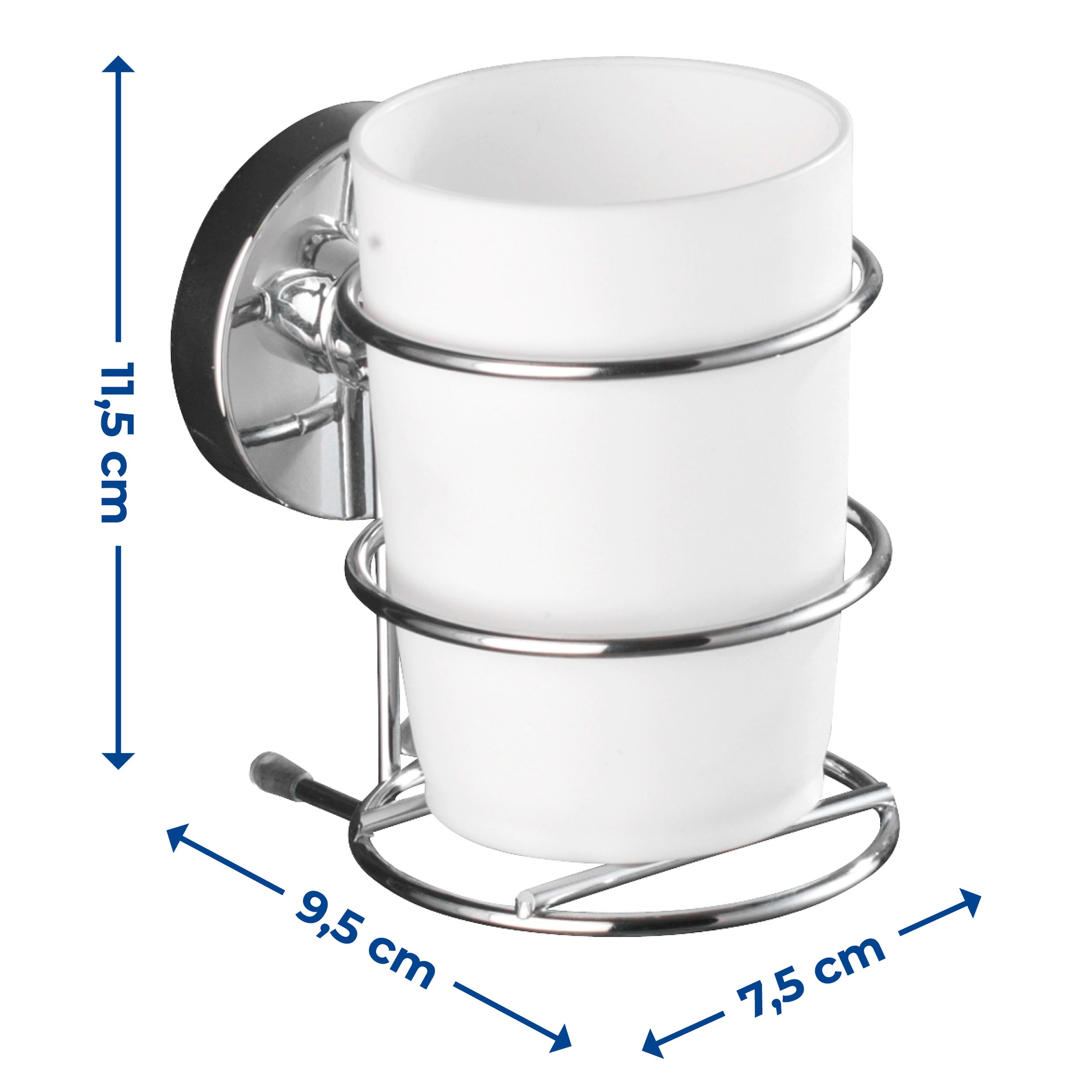 WENKO Zahnputzbecher »Vacuum-Loc® Milazzo«, befestigen ohne bohren