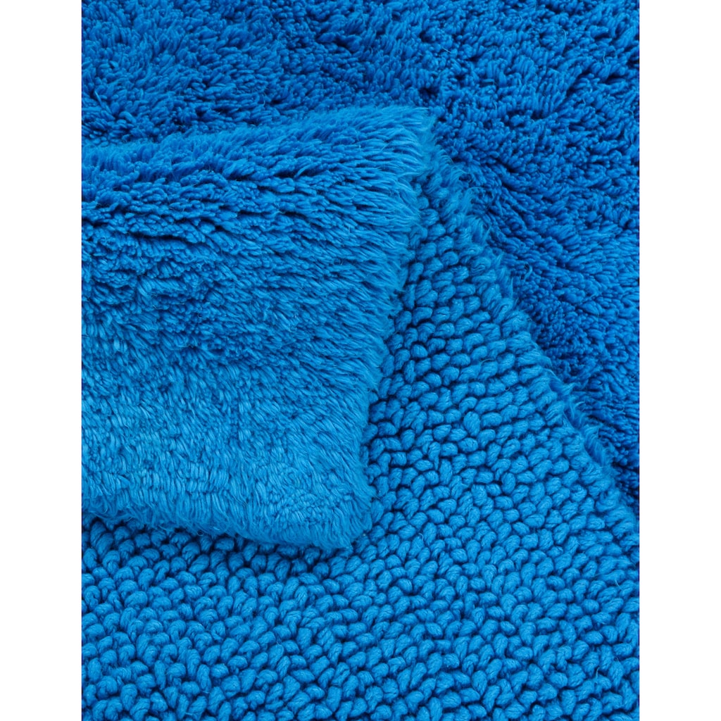 TOM TAILOR Badematte »Cotton Double Uni«, Höhe 20 mm, beidseitig nutzbar-fußbodenheizungsgeeignet-strapazierfähig, besonders weich und flauschig
