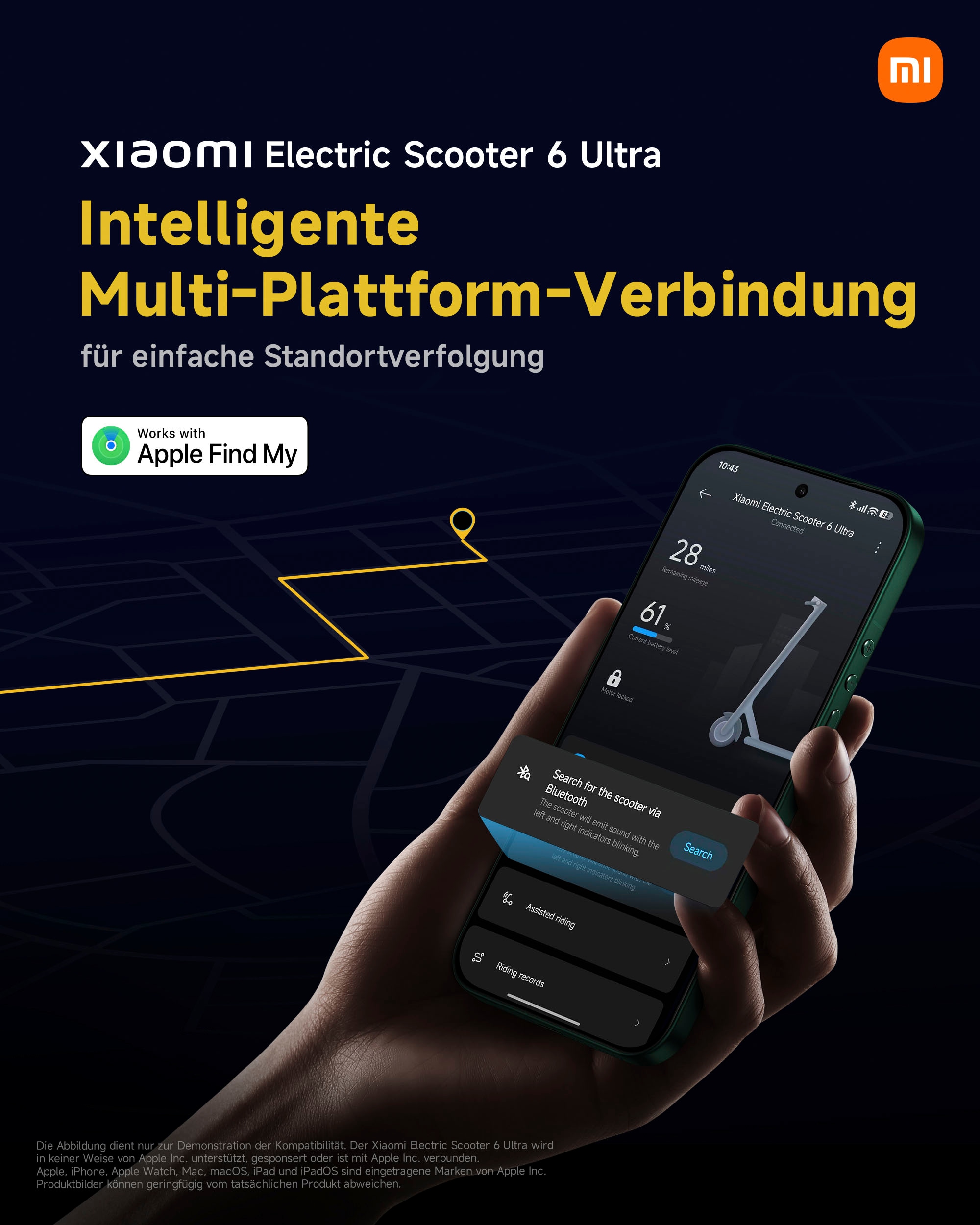 Xiaomi E-Scooter »Electric Scooter 6 Ultra DE« 20 km/h 75 km
