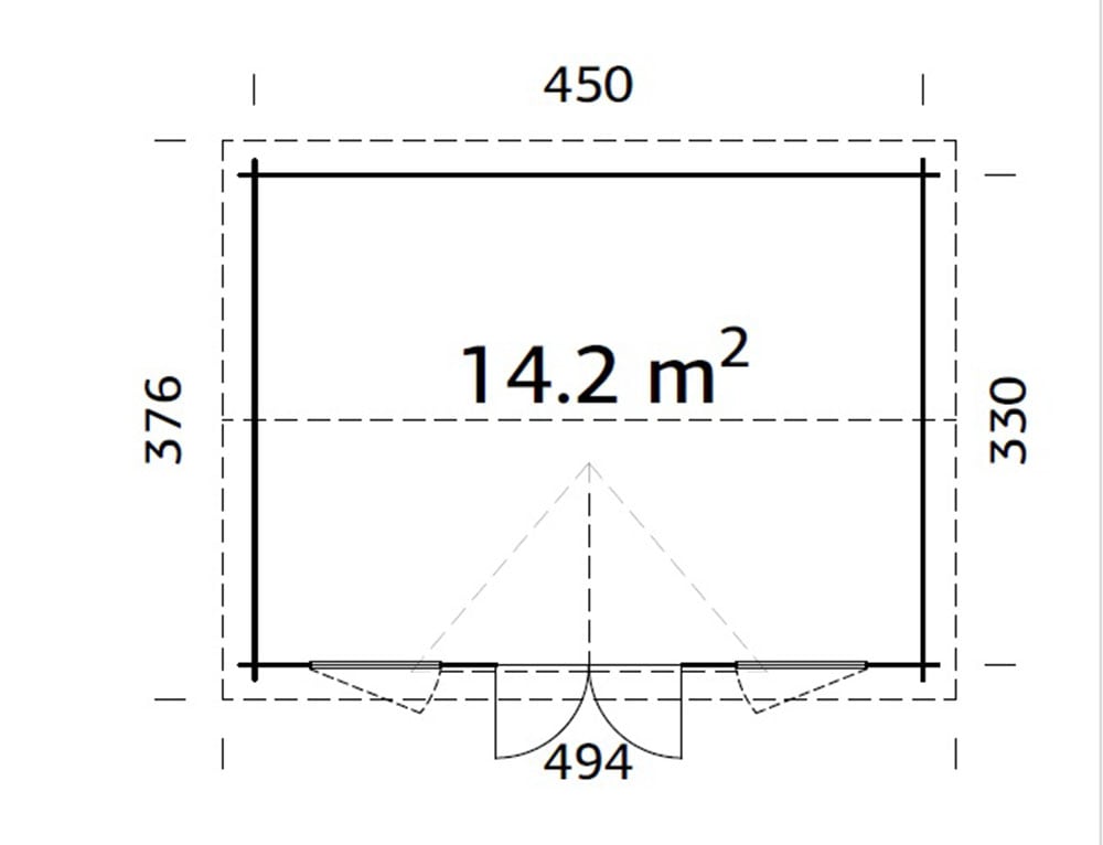 Palmako Gartenhaus »Claudia« verschiedene Farben