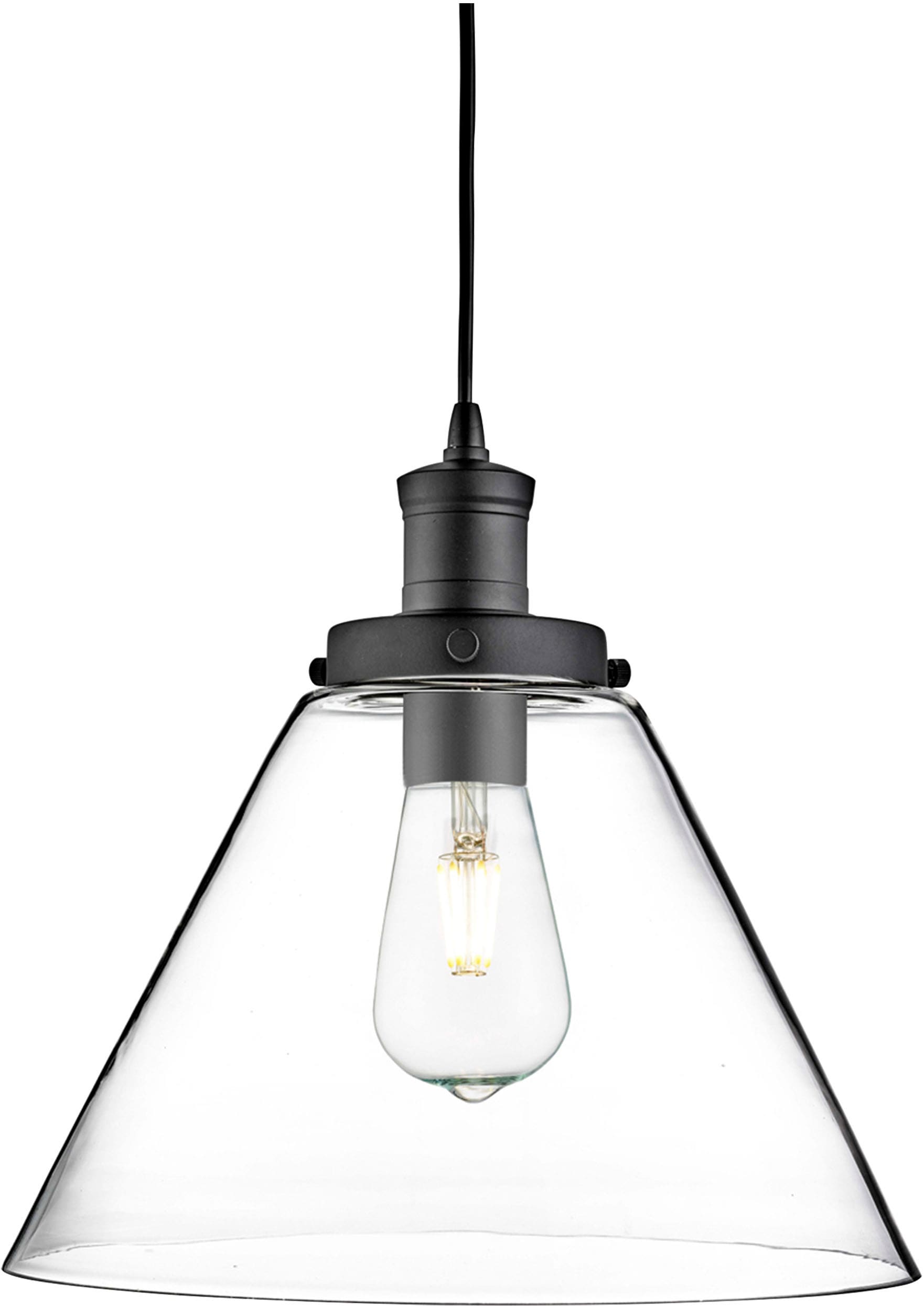 Searchlight Pendelleuchte »Pyramid-Pendelleuchte - Metall & Glas« E27 1 Stk.