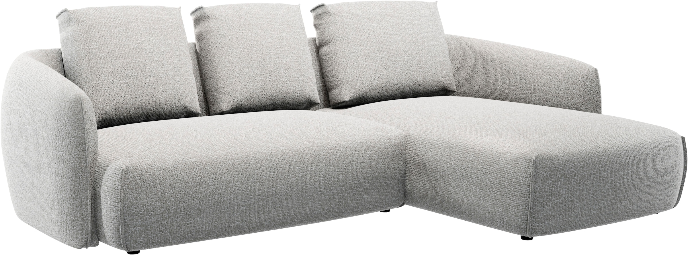 Guido Maria Kretschmer Home&Living Ecksofa »Shawn Designsofa mit elegant geschwungen Armlehnen, L-Form«, bequem, organischer Form, mit hochwertigem Bezug
