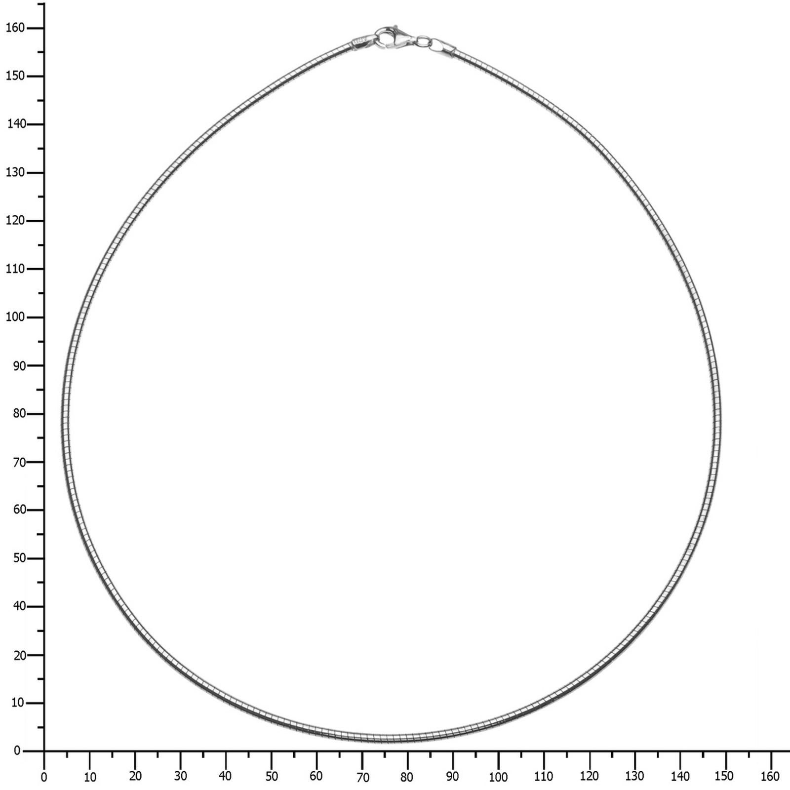 OSTSEE-SCHMUCK Halsreif »Ostsee-Schmuck Halsreif Omega 2,2 mm Halsreif Omega 2,2 mm«, (1 tlg.)