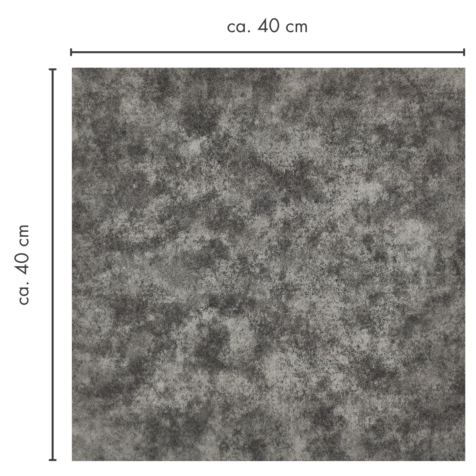 Andiamo Teppichfliese »Colmar Nadelfilz«, quadratisch, 4 mm Höhe, 40x40 cm, selbstklebend, robust & strapazierfähig, 25 Stück (4 qm)