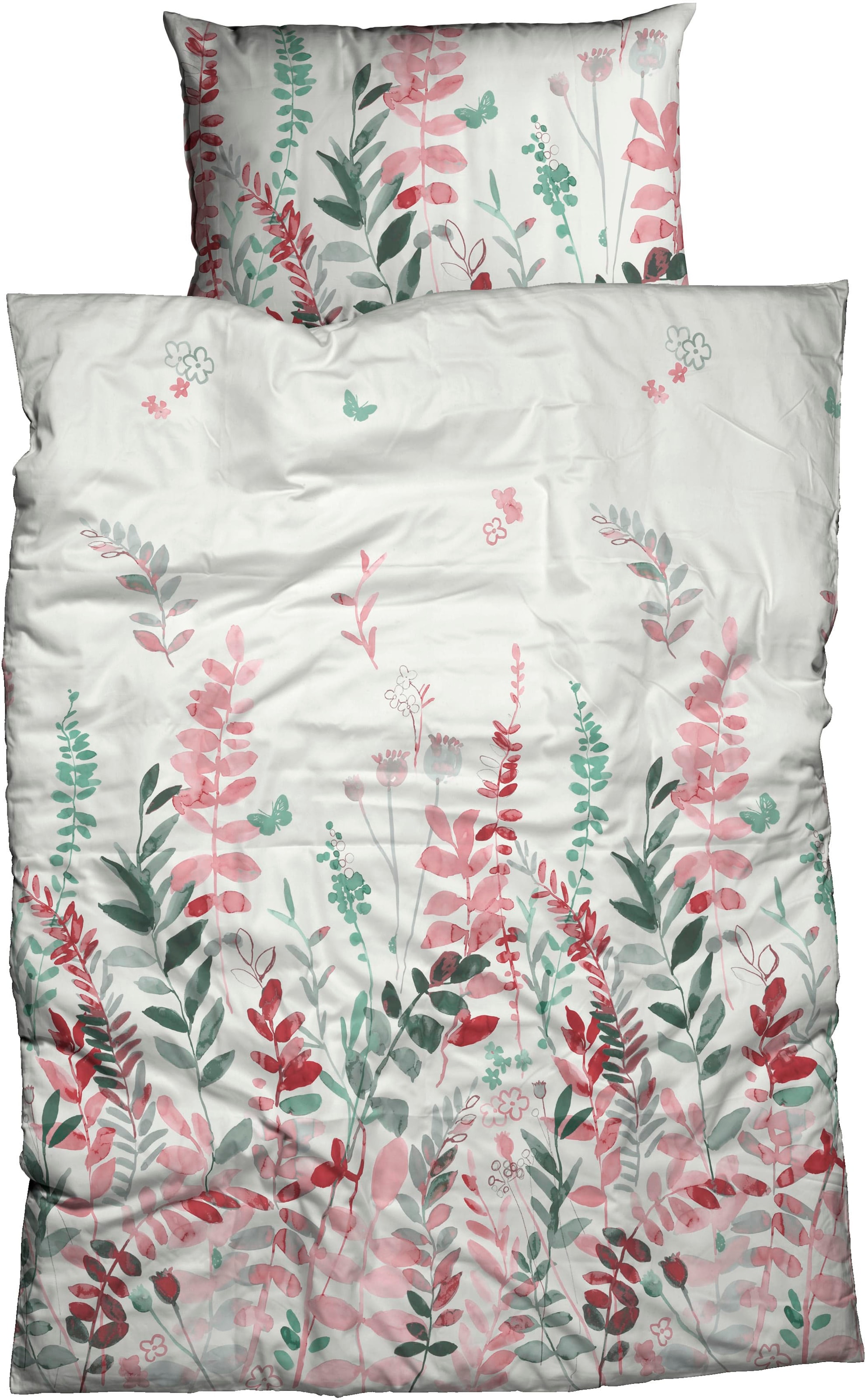 CASATEX Bettwäsche »Renata« 2 Stk. tlg. verspieltes Design, kleiner Schmett günstig online kaufen