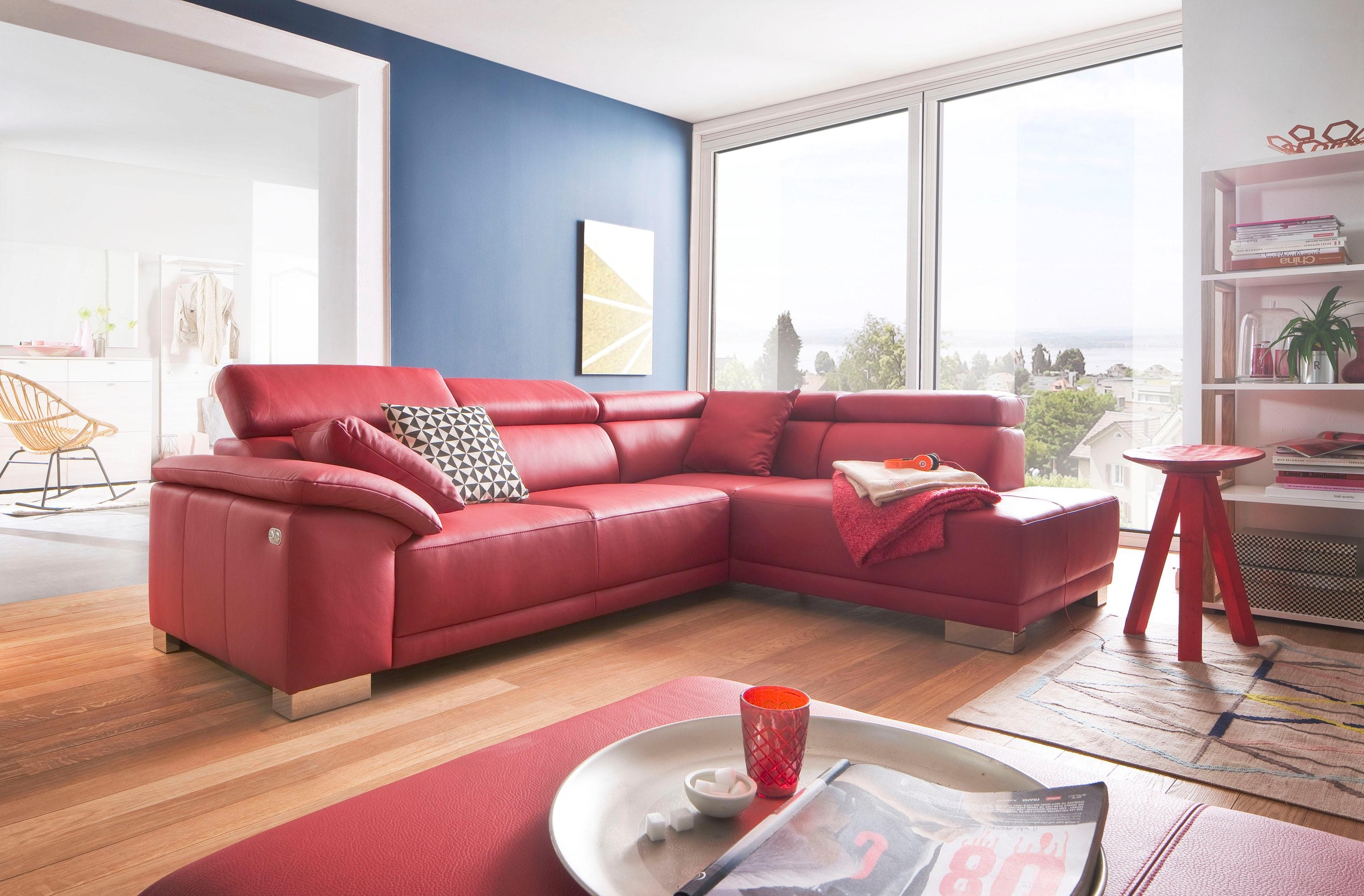 3C Candy Ecksofa »Menorca modern und bequem, OTTOs Choice, L-Form«, Kopftei günstig online kaufen