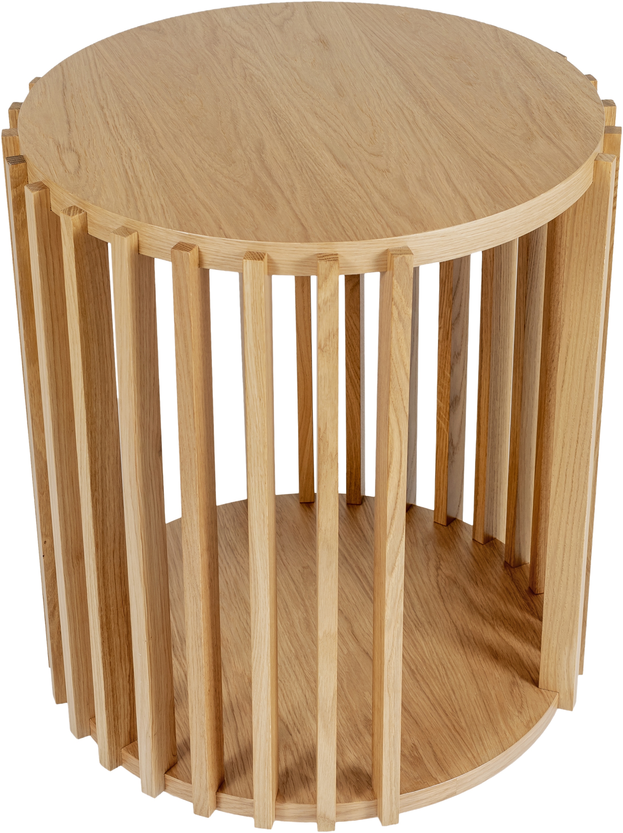 Woodman Beistelltisch »Drum, Breite/Tiefe/Höhe: 53/53/58 cm«, Holzfurnier a günstig online kaufen