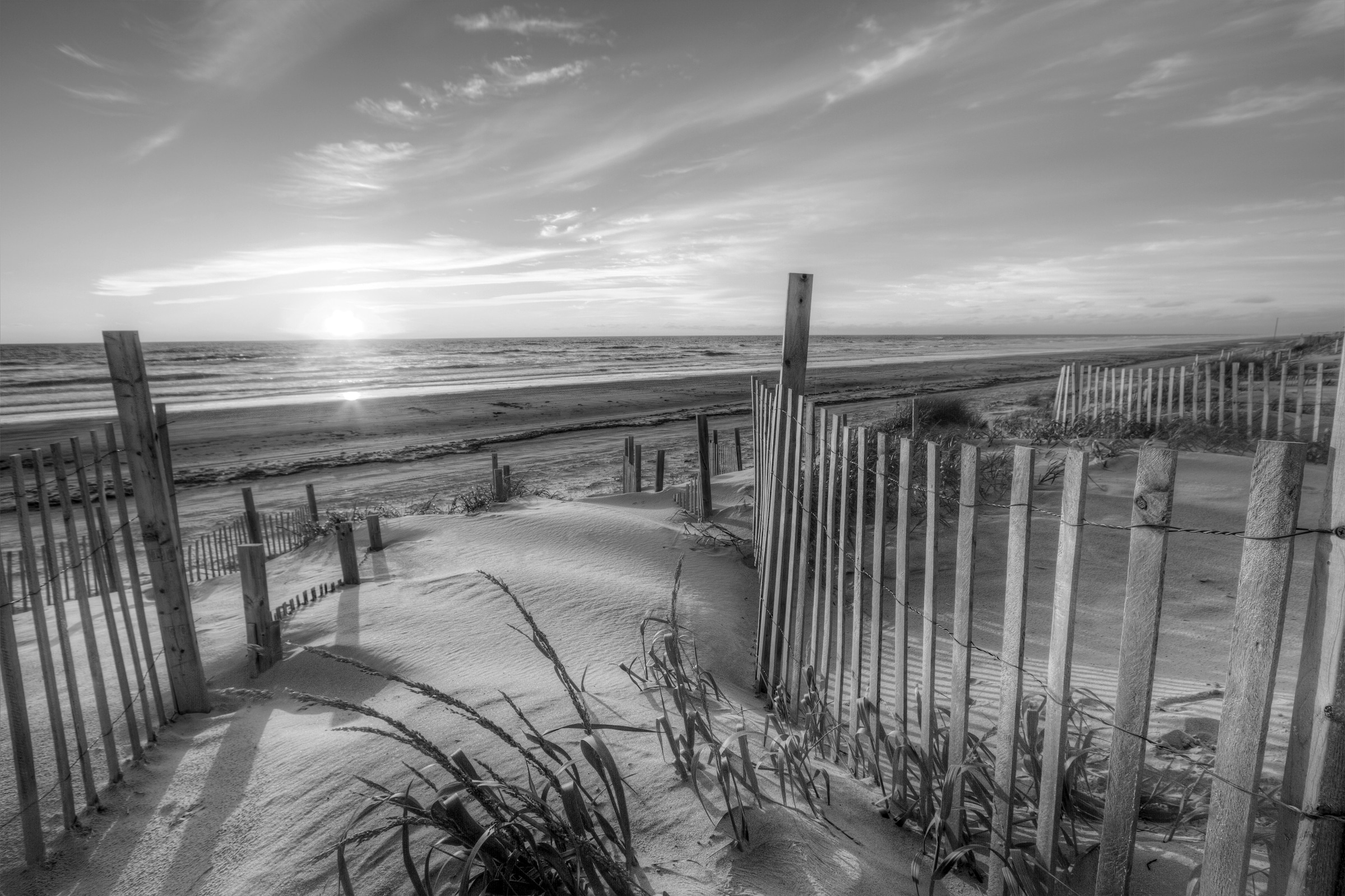 Papermoon Fototapete »Strand Schwarz & Weiß« günstig online kaufen