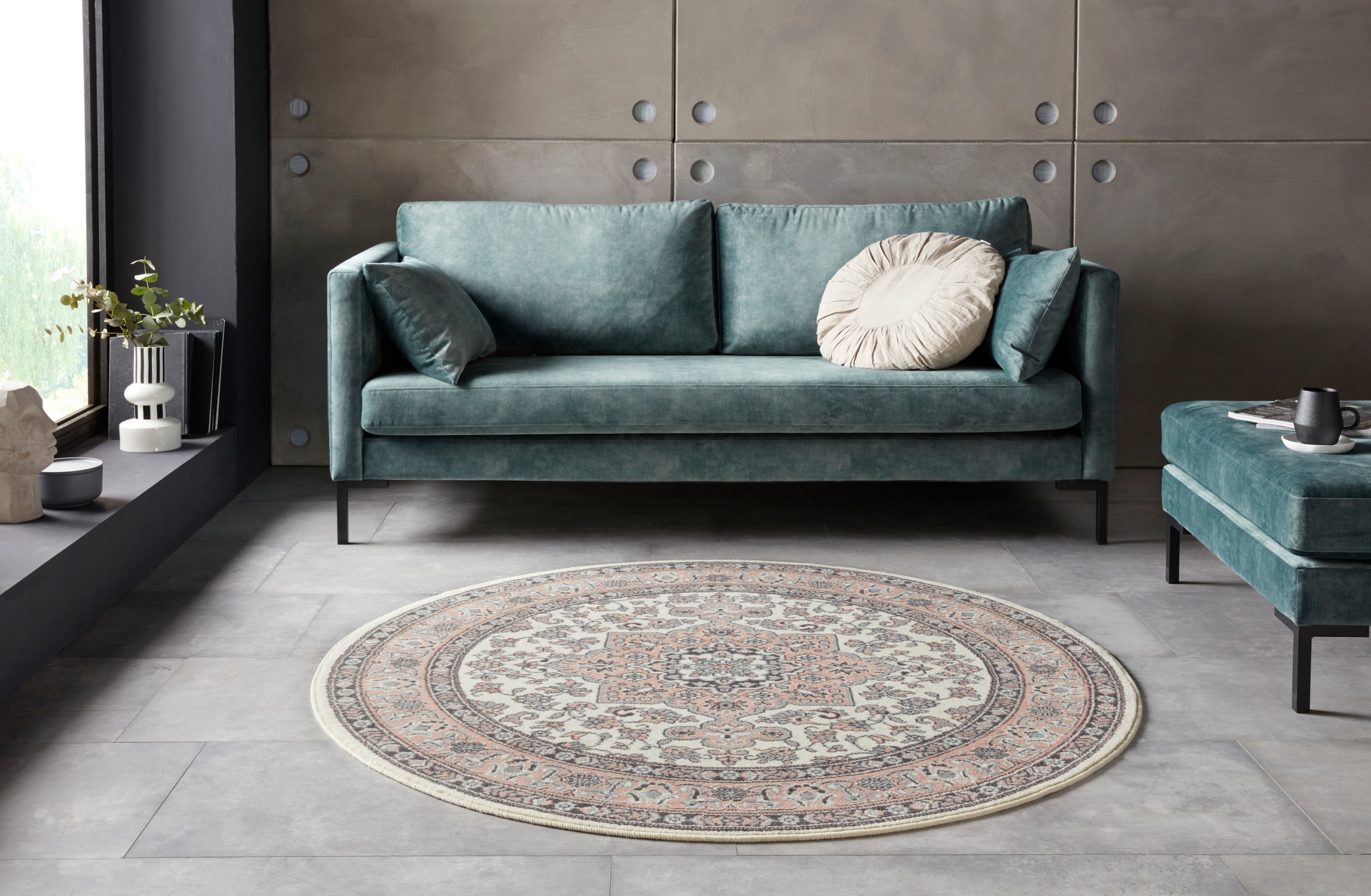 HANSE Home Teppich »Parun Täbriz«, rund, 9 mm Höhe, Kurzflor, Orient, Teppi günstig online kaufen