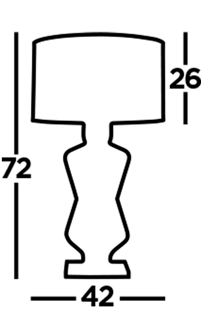 Searchlight Tischleuchte »Tischlampe Ethan, 1-flammig«, 1 flammig, Leuchtmittel E27 | ohne Leuchtmittel, Warme Atmosphäre