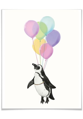 Poster »Pinguin Luftballon«, Tiere, (1 St.)